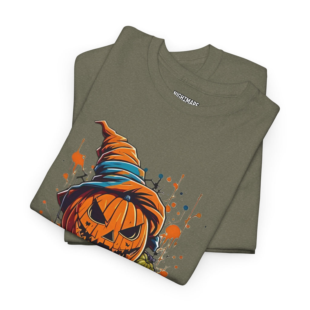 Scary Pumpkin, Horror Graphic Tee, Unisex Cotton Shirt, Halloween Costume, Horror Movie Gift, Spooky T-Shirt, Horror Fan Apparel