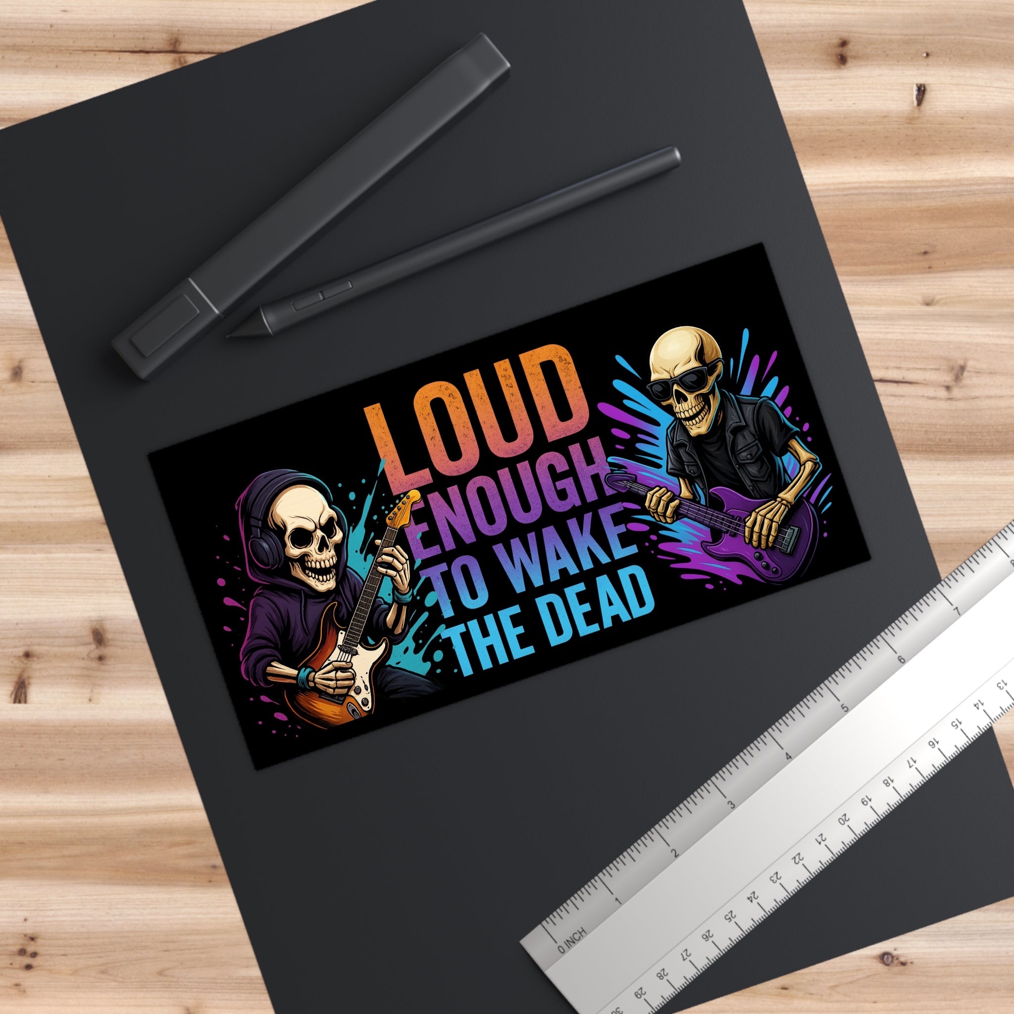 Bone Jams, Loud Enough to Wake the Dead Bumper Sticker
