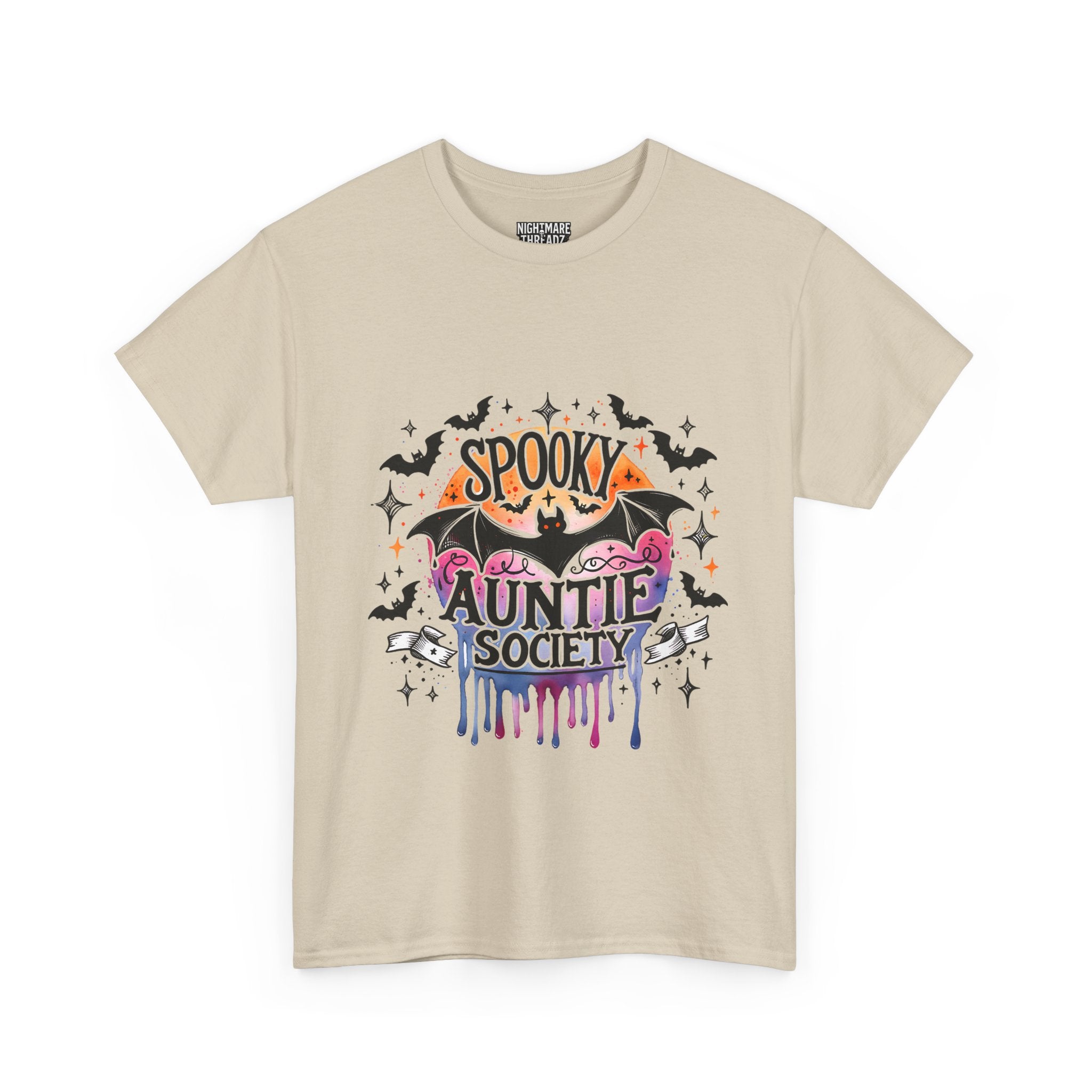 Spooky Auntie Society Tee, Ghost Lovers T-Shirt, Halloween Costume Shirt, Unisex Graphic Tee, Fun Family Gathering Apparel