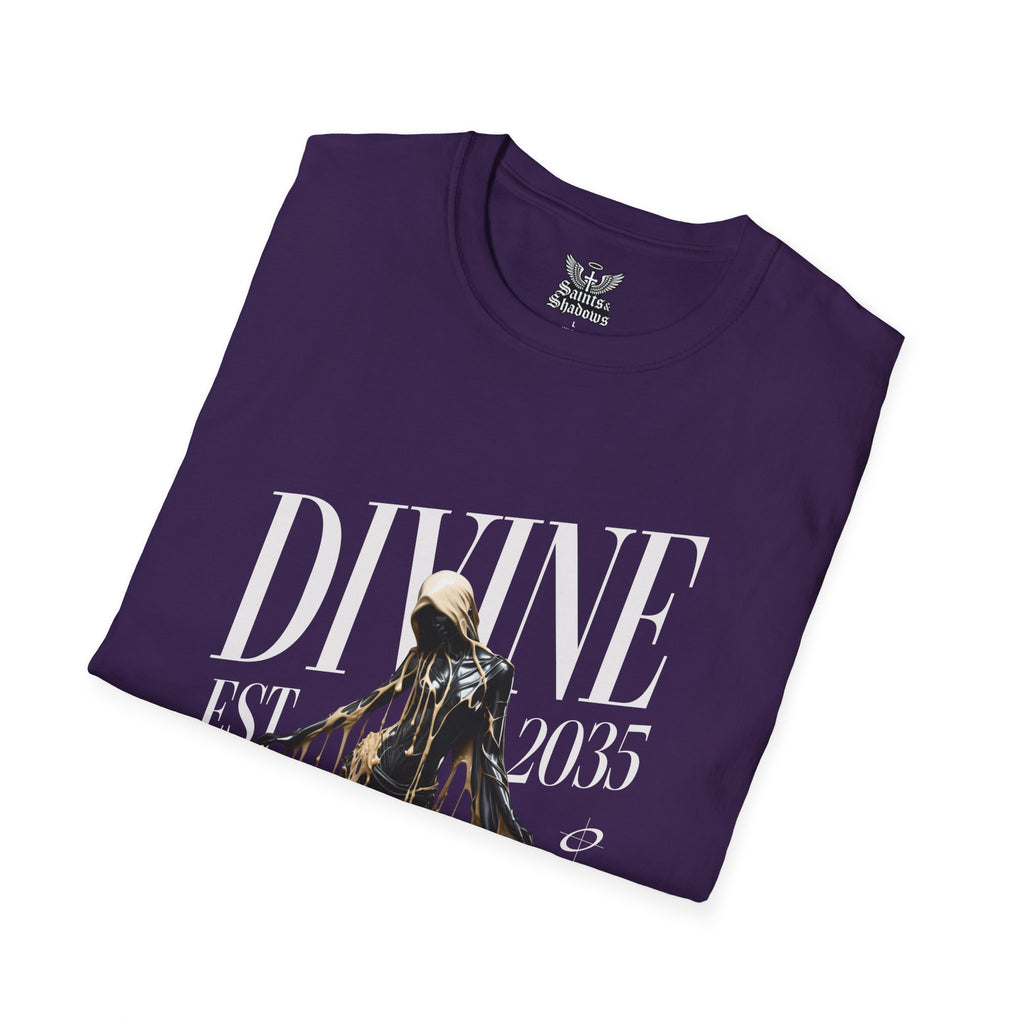 Saints and Shadows - Divine, Angelic Artwork Unisex Softstyle T-Shirt, Casual Wear