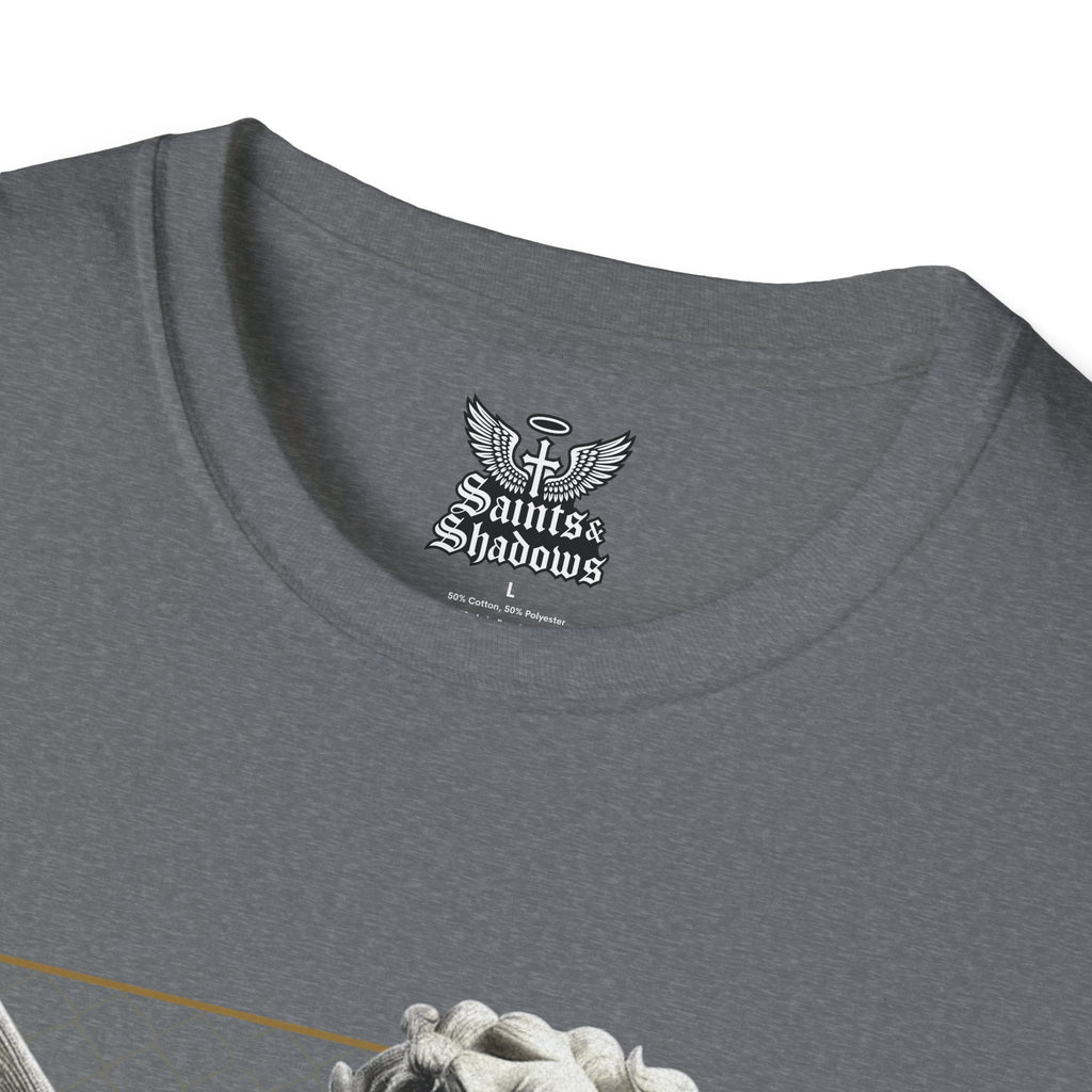 Saints and Shadows - Matchmaker, Angelic Artwork Unisex Softstyle T-Shirt, Casual Wear