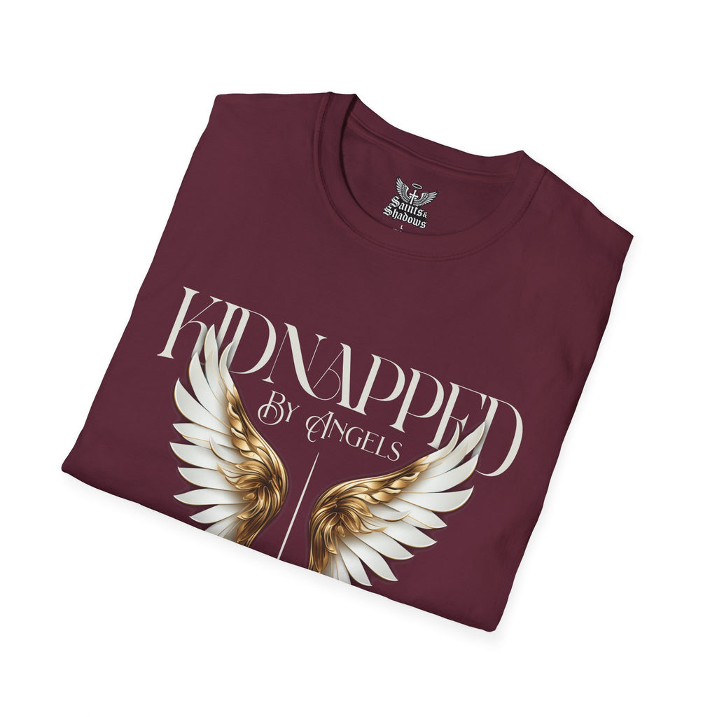 Saints and Shadows - Kidnapped, Angelic Artwork Unisex Softstyle T-Shirt, Casual Wear