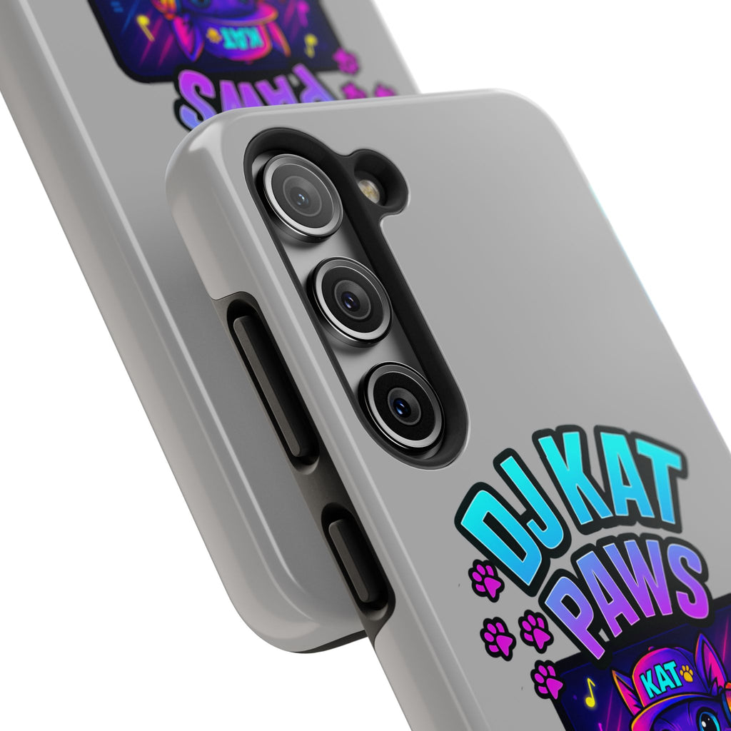 DJ KAT PAWS - Paw-sitively LIT | Tough Phone Cases - Unique Gift for Cat Lovers, Funny Phone Accessory, Music Lover's Case, Pet Owner Present