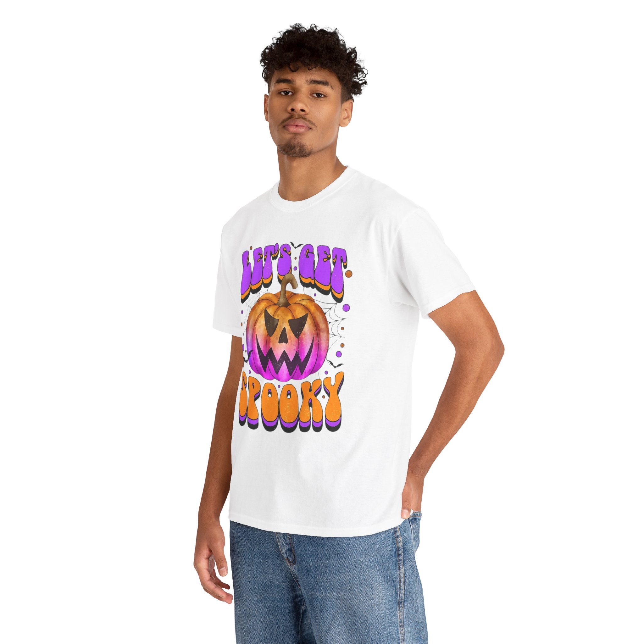 Halloween Spooky Pumpkin Tee, Unisex Cotton Shirt, Halloween Costume, Fall Festivities, Trick or Treat