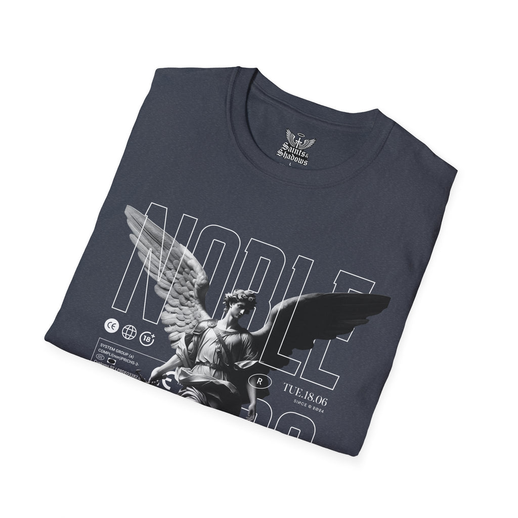 Saints and Shadows - Noble, Angelic Artwork Unisex Softstyle T-Shirt, Casual Wear