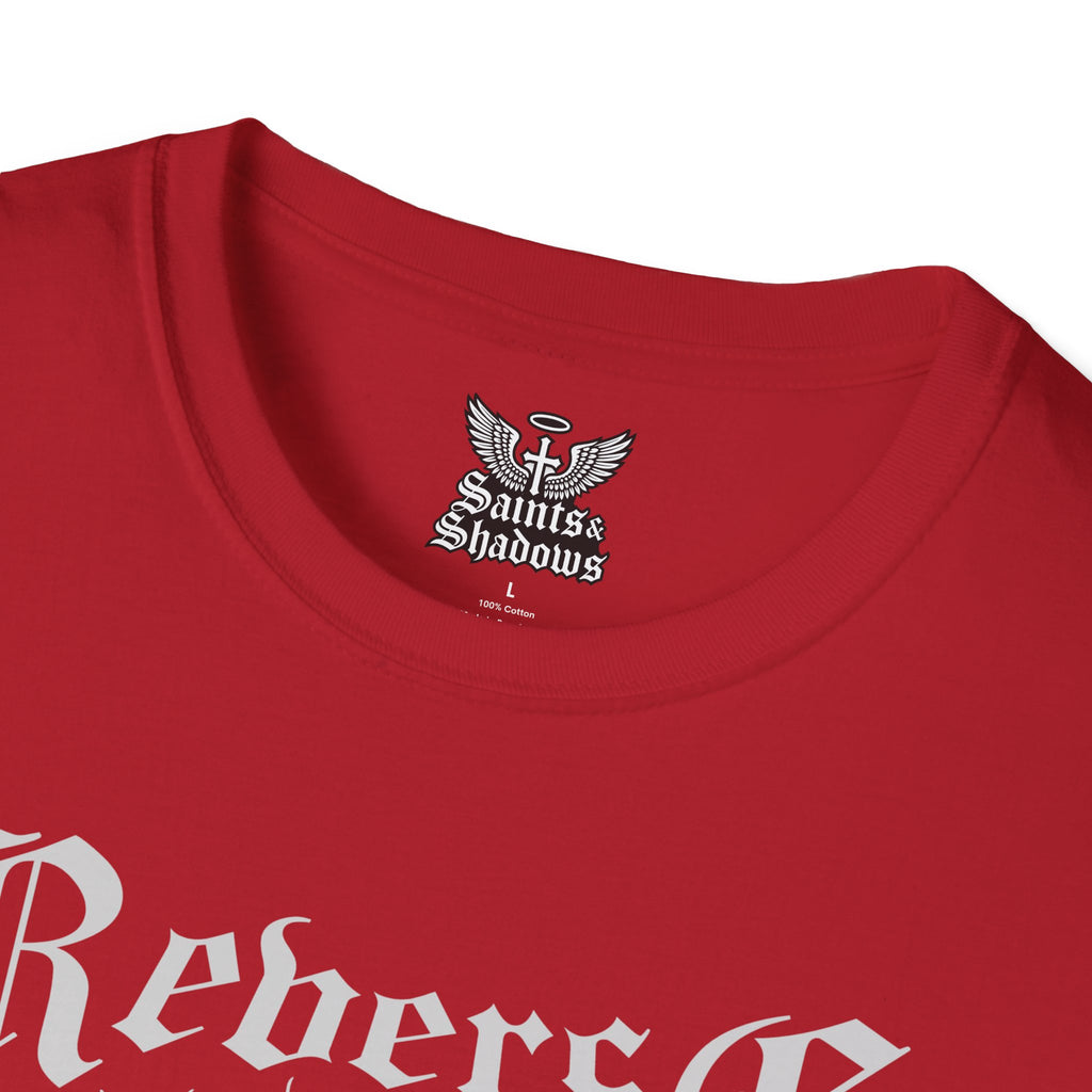 Saints and Shadows - Reverse Centuria, Angelic Artwork Unisex Softstyle T-Shirt, Casual Wear