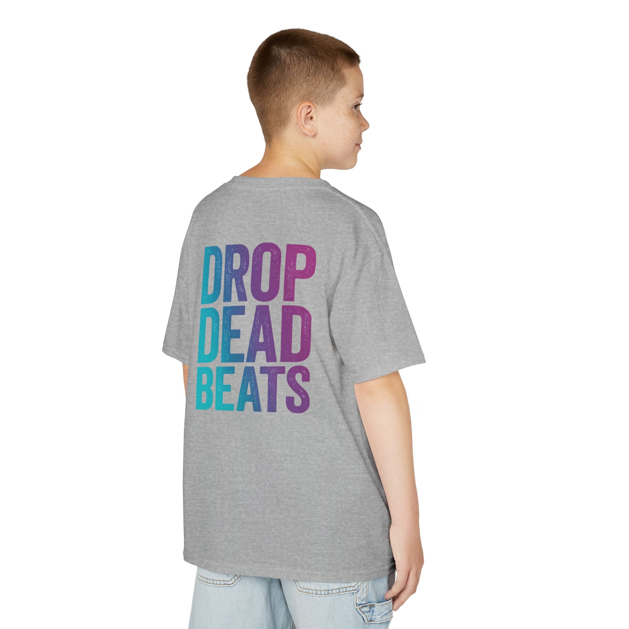 Bone Jams MC Bonez Kids Tee | Drummer Edition | Halloween Costume, Birthday Gift & Drop Dead Beats Apparel