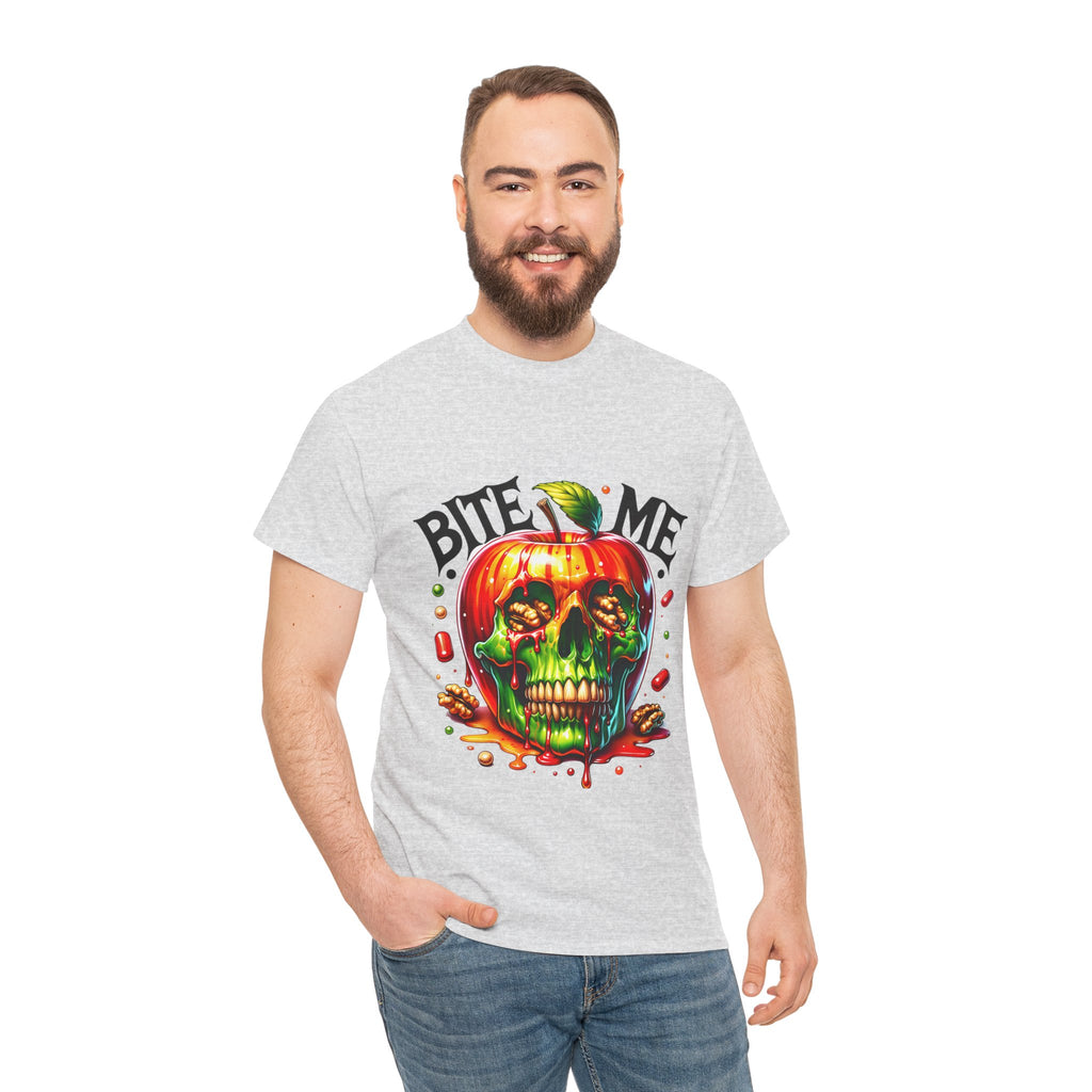 Bite Me Skull T-Shirt, Fun Graphic Tee, Halloween Costume Top, Trendy Casual Wear, Unique Gift Idea for Friends