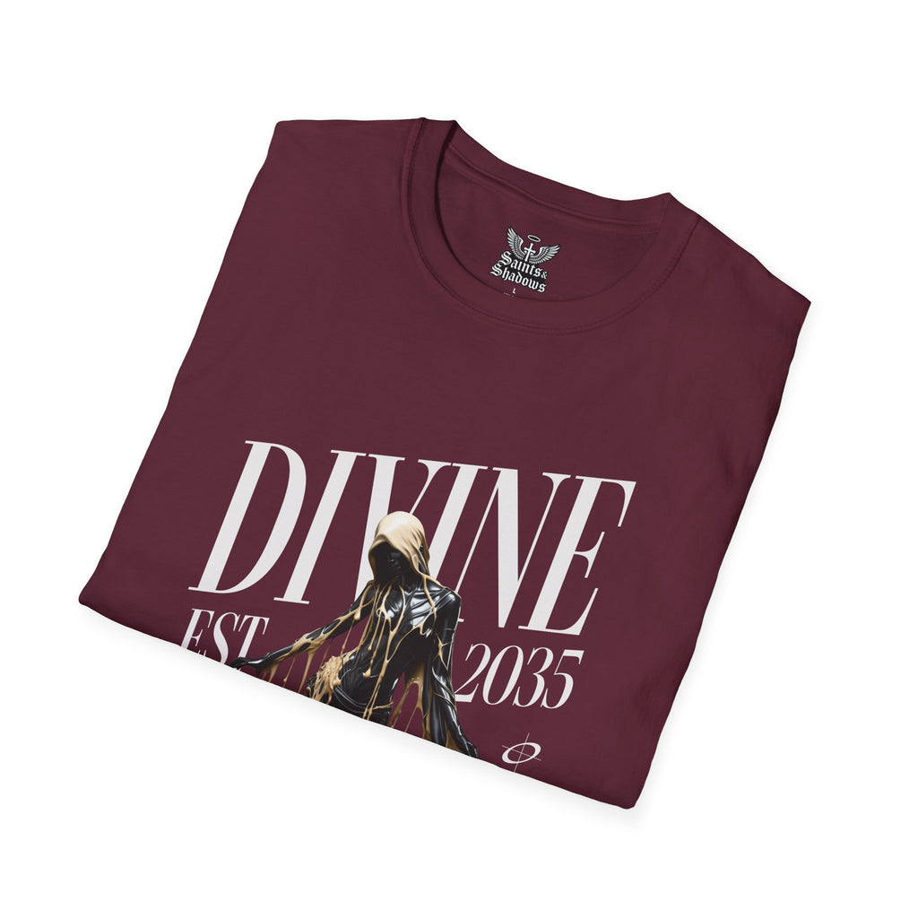 Saints and Shadows - Divine, Angelic Artwork Unisex Softstyle T-Shirt, Casual Wear
