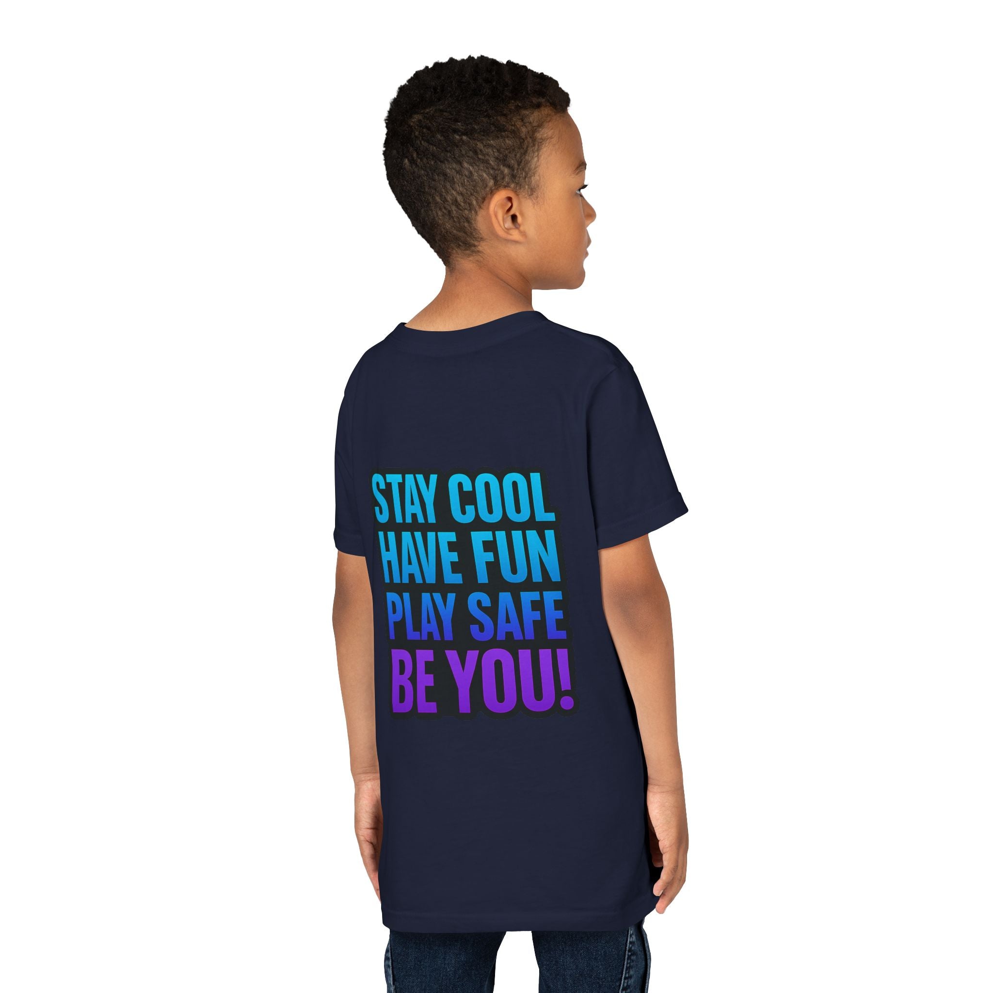 DJ KAT PAWS Paw-sitively Shredding, Skateboarding Youth Tee | Fun Summer Shirt, Motivational Kids T-Shirt, Birthday Gift for Boys & Girls
