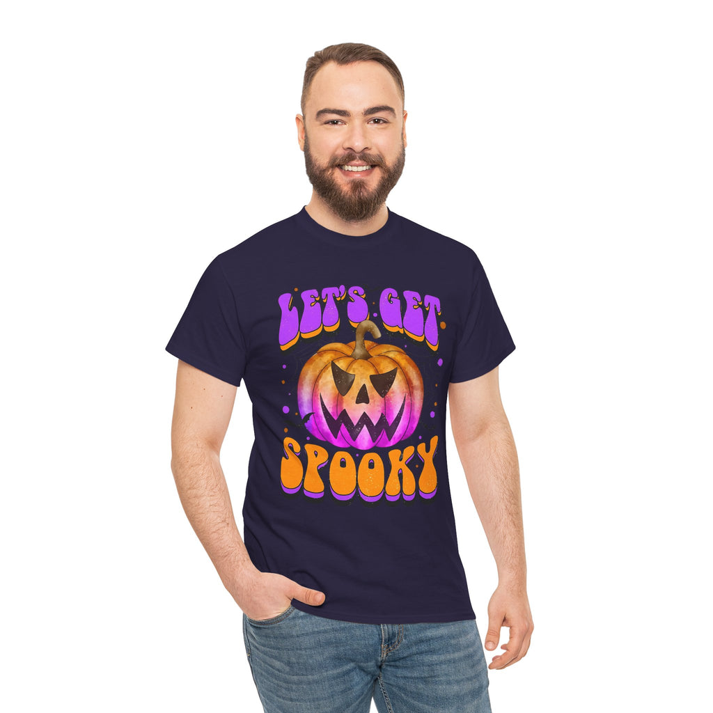 Halloween Spooky Pumpkin Tee, Unisex Cotton Shirt, Halloween Costume, Fall Festivities, Trick or Treat
