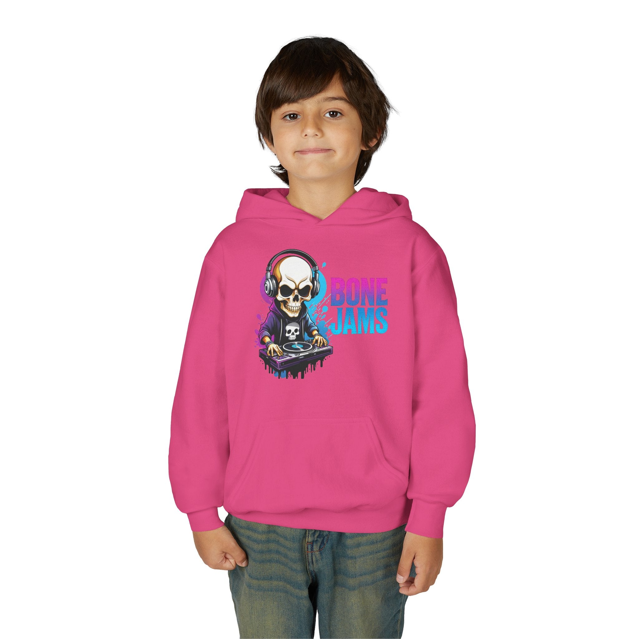Bone Jams MC Bonez, Kids Hoodie Skull DJ