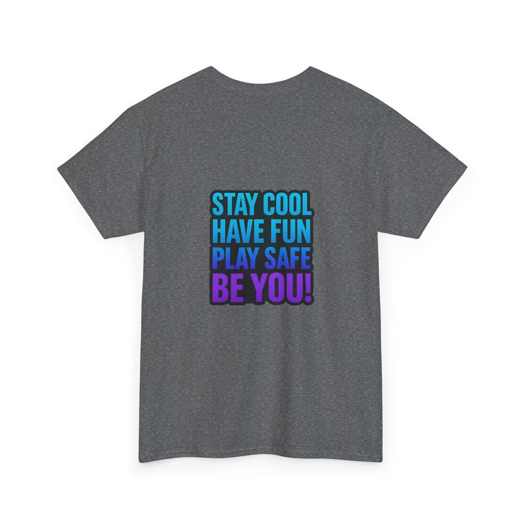 DJ KAT PAWS Surfing Fun T-Shirt | Stay Cool, Have Fun, Play Safe, Be You! | Fun Summer Tee, Gift for Cat Lovers, Beach Vibes