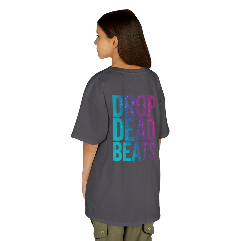Bone Jams MC Bonez Kids Tee | Drummer Edition | Halloween Costume, Birthday Gift & Drop Dead Beats Apparel