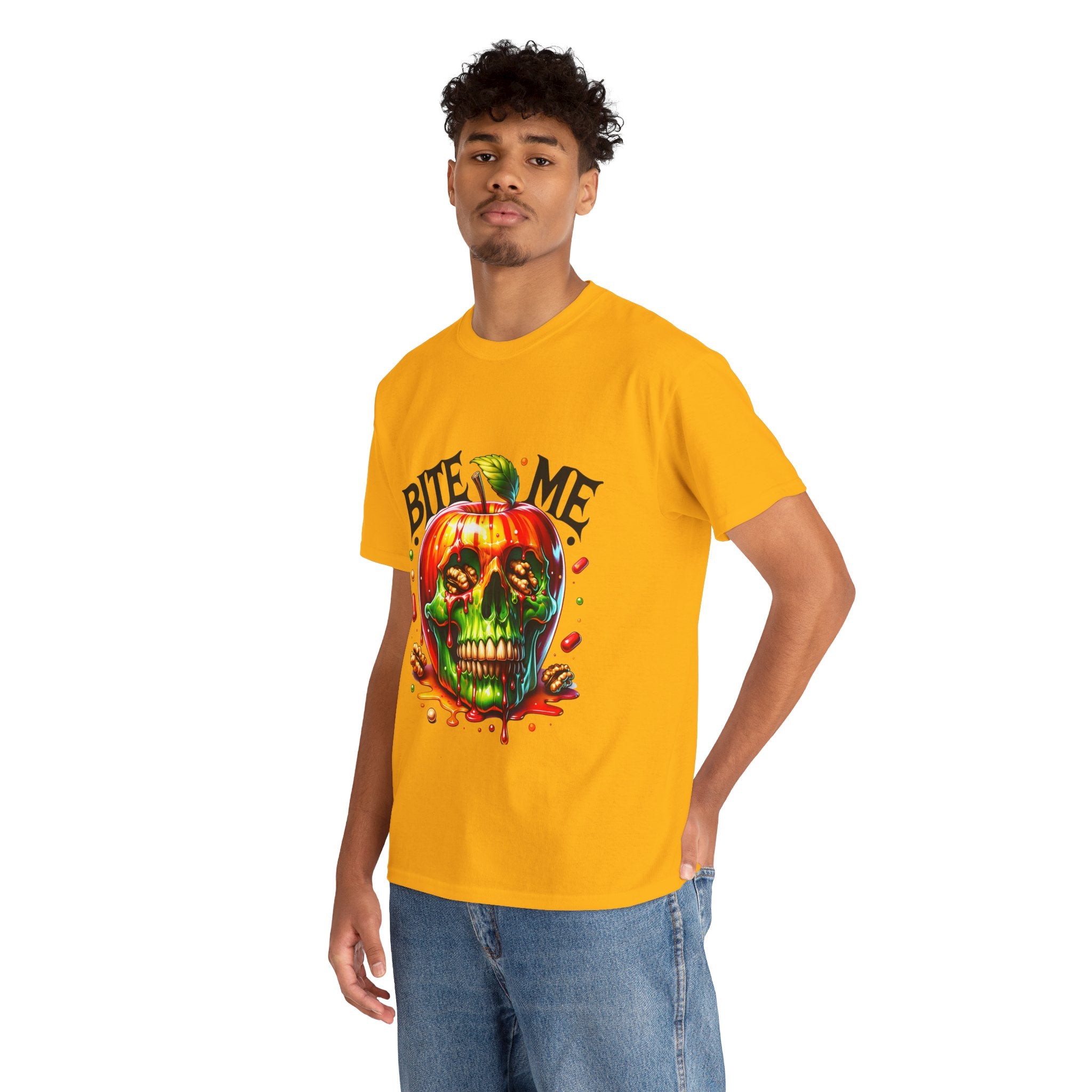 Bite Me Skull T-Shirt, Fun Graphic Tee, Halloween Costume Top, Trendy Casual Wear, Unique Gift Idea for Friends