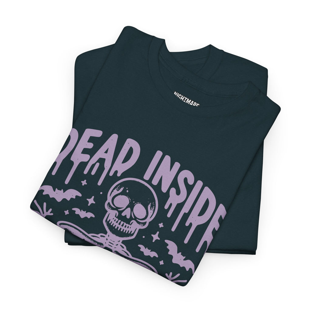 Spooky Season Dead Inside Unisex Tee, Halloween Shirt, Graphic Tee, Fall Apparel, Ghostly Vibes, Comfy Everyday Wear