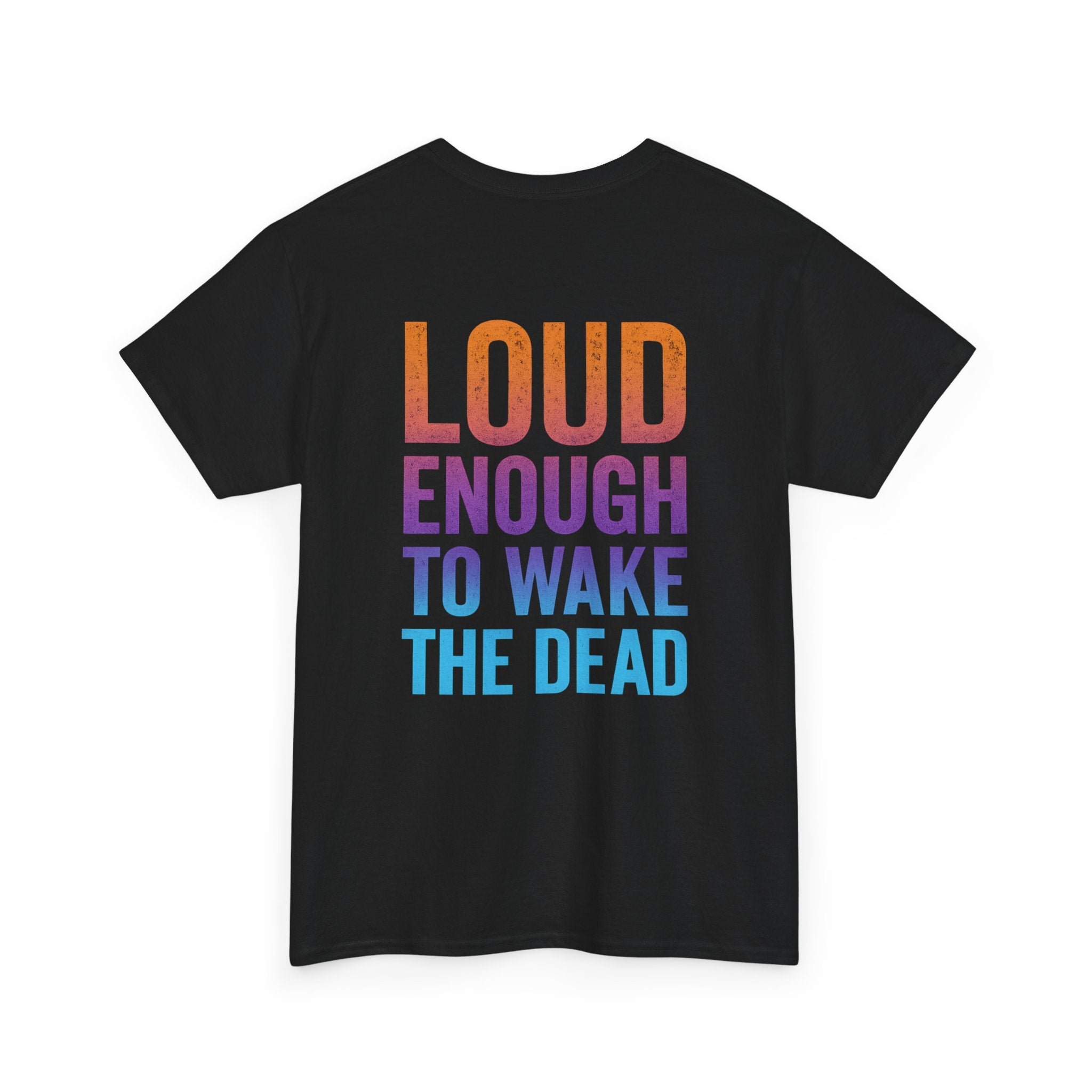 Bone Jams Rockin’ Skeleton, Tee | Loud Enough to Wake the Dead | Unisex Cotton Shirt for Music Lovers, Concerts, Halloween, Gifts