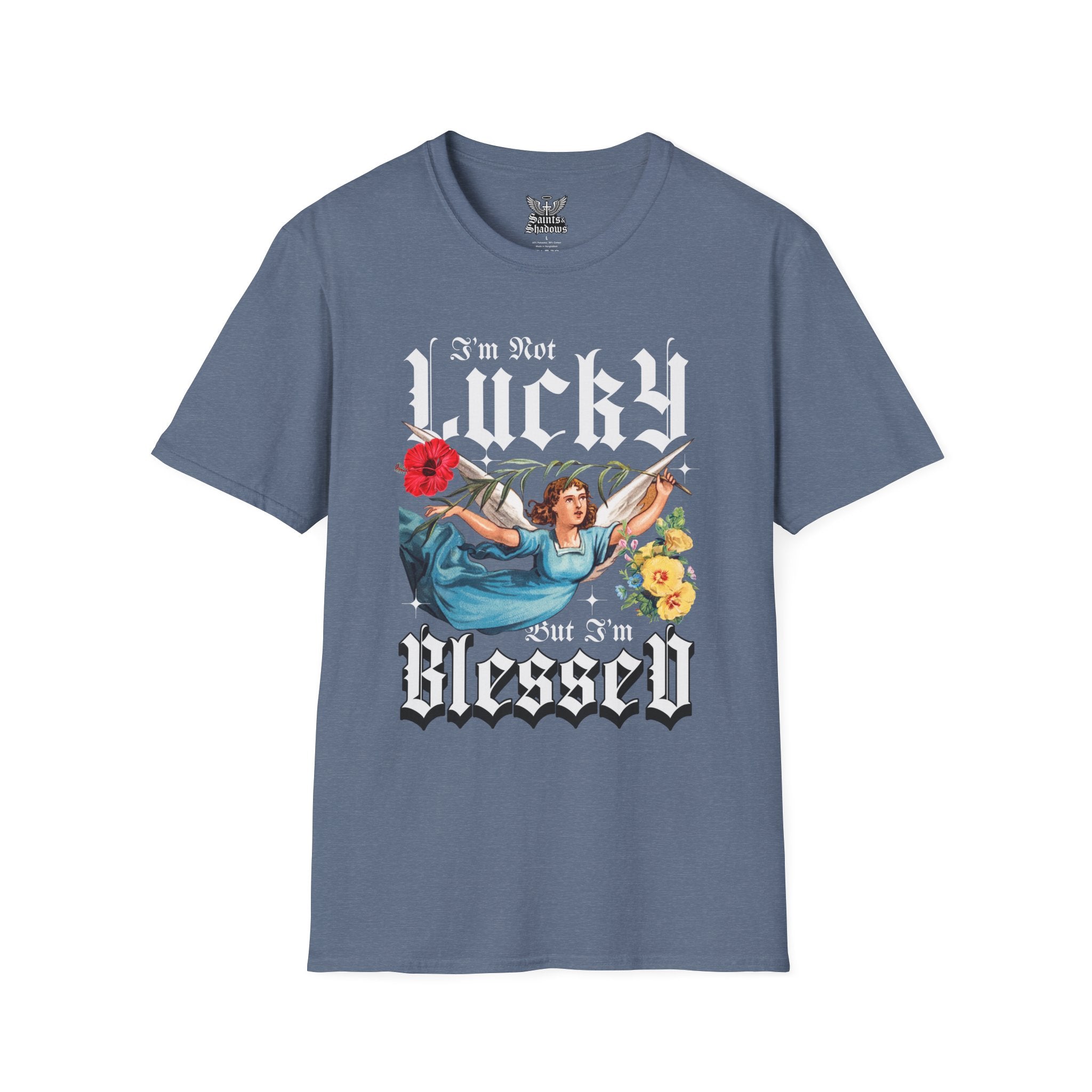 Saints and Shadows - I'm Not Lucky, But I'm Blessed T-Shirt, Unisex Graphic Tee