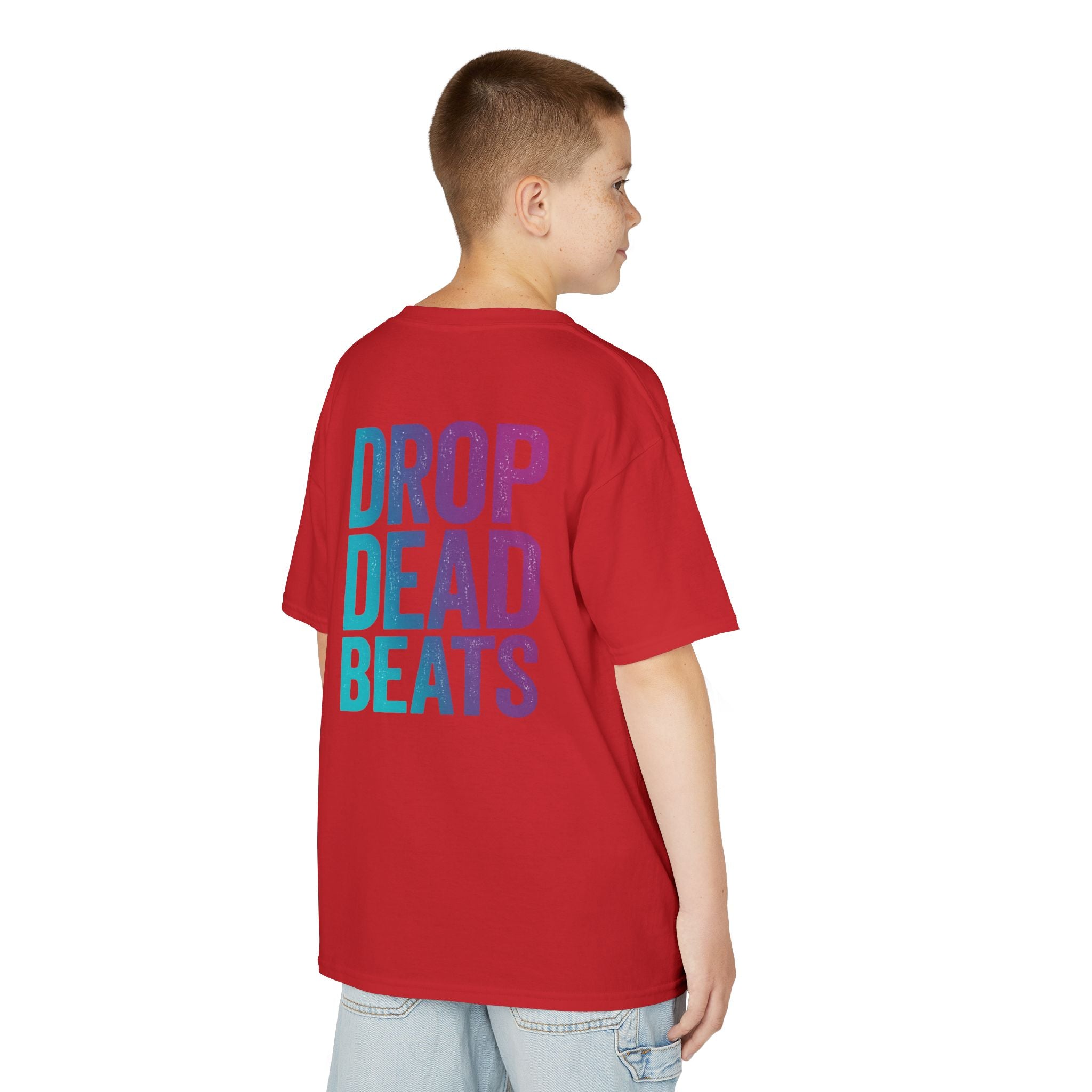Bone Jams MC Bonez Kids Tee | Drummer Edition | Halloween Costume, Birthday Gift & Drop Dead Beats Apparel