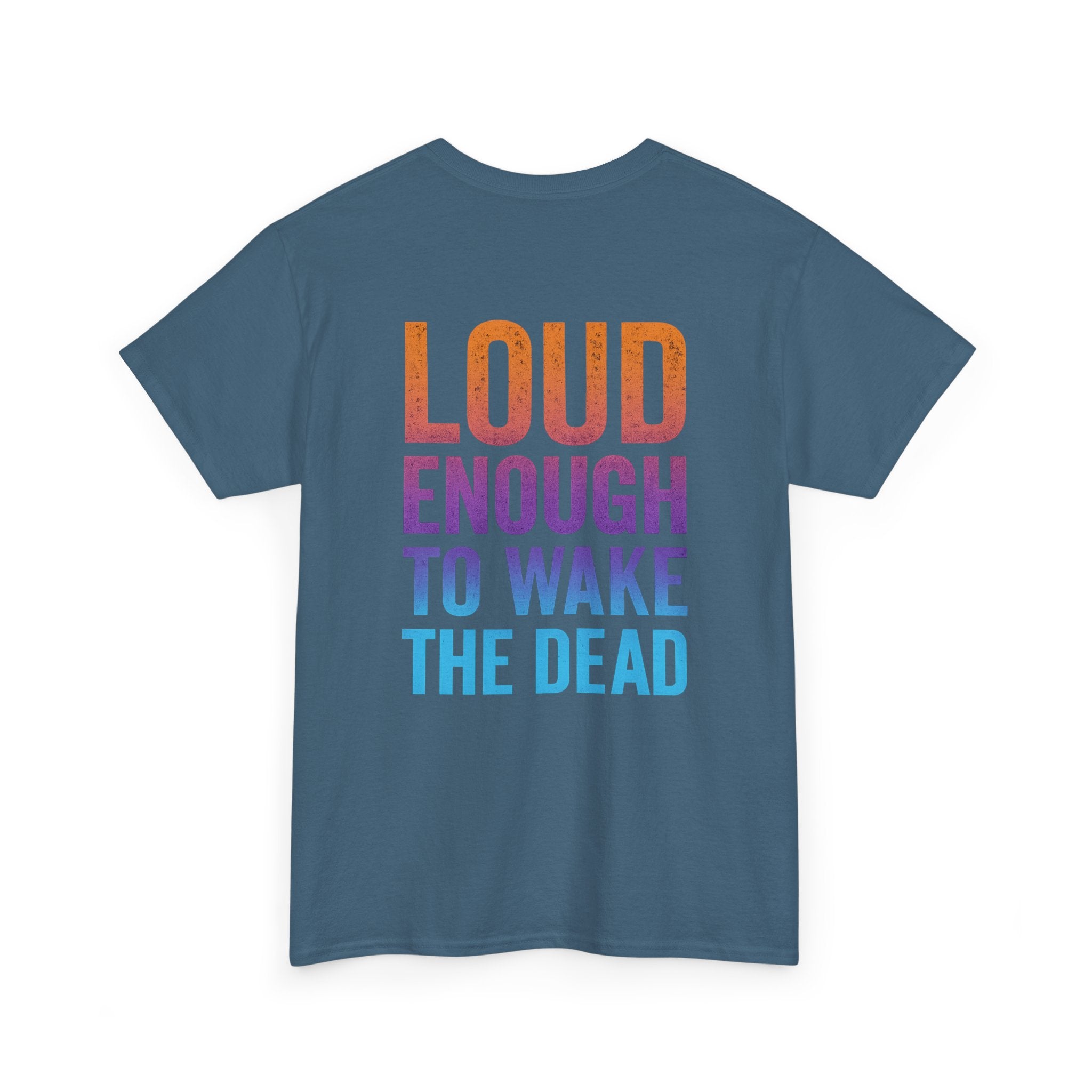 Bone Jams Rockin’ Skeleton, Tee | Loud Enough to Wake the Dead | Unisex Cotton Shirt for Music Lovers, Concerts, Halloween, Gifts