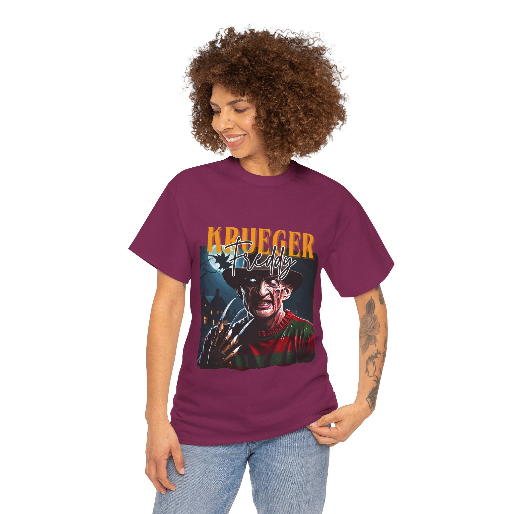 Freddy Krueger, Horror Graphic Tee, Unisex Cotton Shirt, Halloween Costume, Horror Movie Gift, Spooky T-Shirt, Horror Fan Apparel