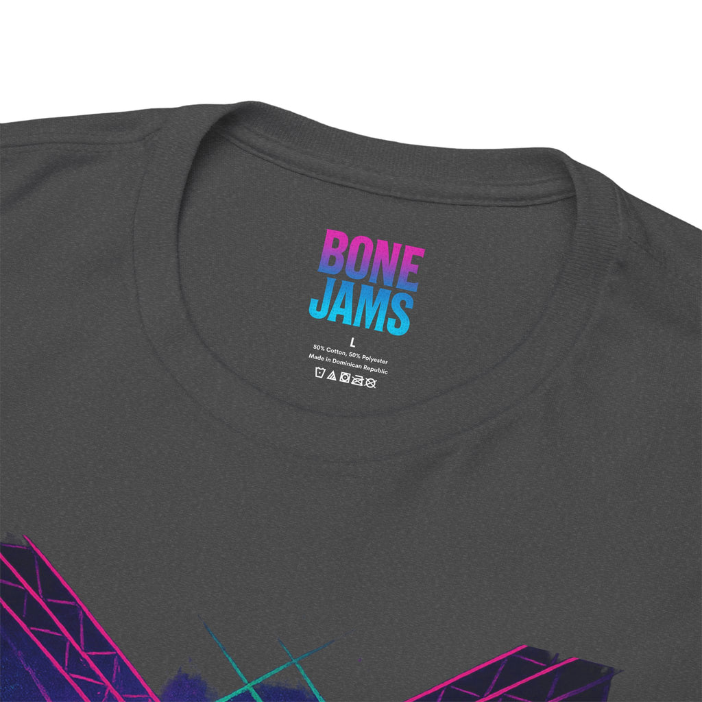 Bone Jams Rockin’ Skeleton, Tee | Loud Enough to Wake the Dead | Unisex Cotton Shirt for Music Lovers, Concerts, Halloween, Gifts