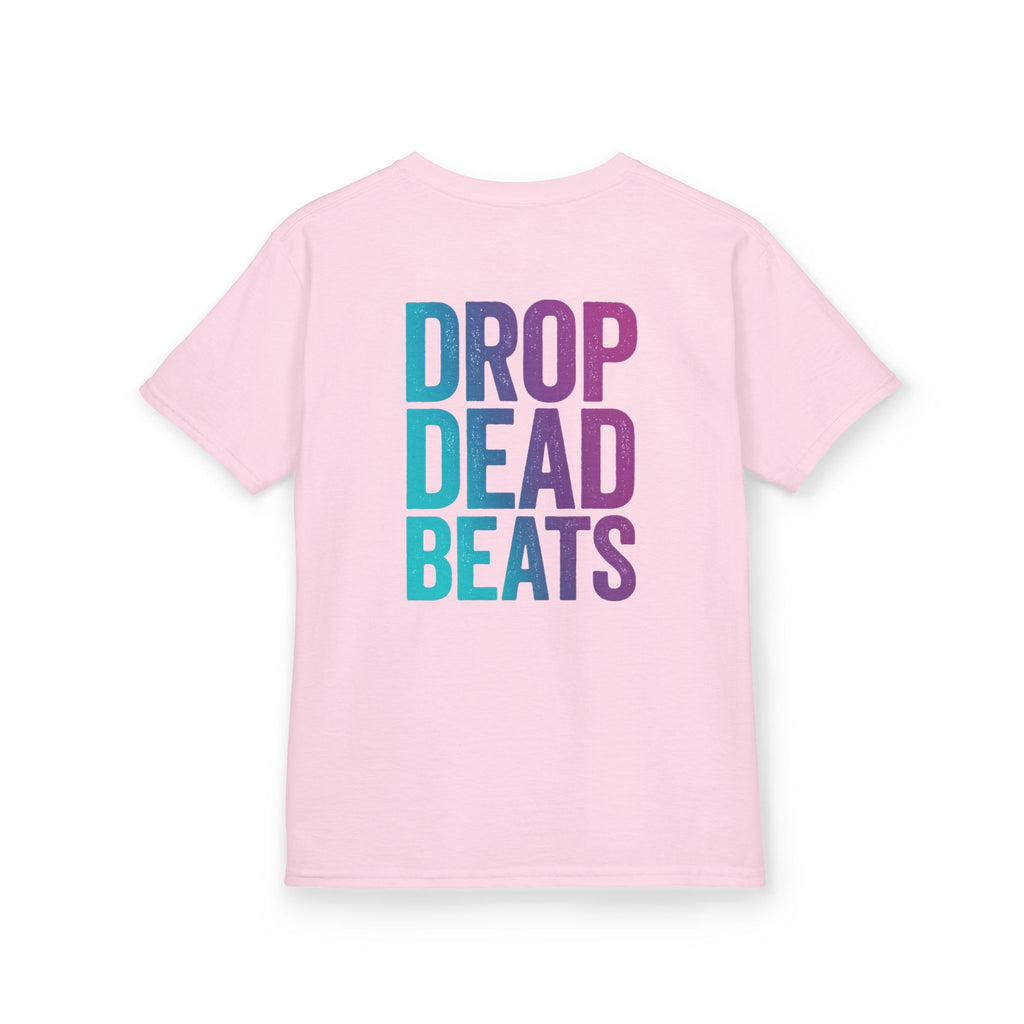 Bone Jams MC Bonez Kids Tee | Drummer Edition | Halloween Costume, Birthday Gift & Drop Dead Beats Apparel