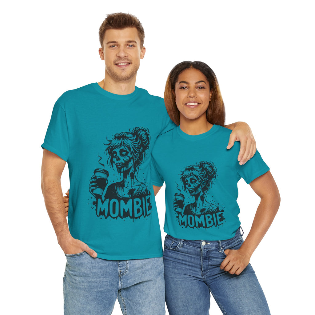 Mombie Unisex Tee, Perfect for Halloween, Gift for Moms, Relaxed Fit, Funny T-Shirt, Unique Graphic Tee, Casual Wear