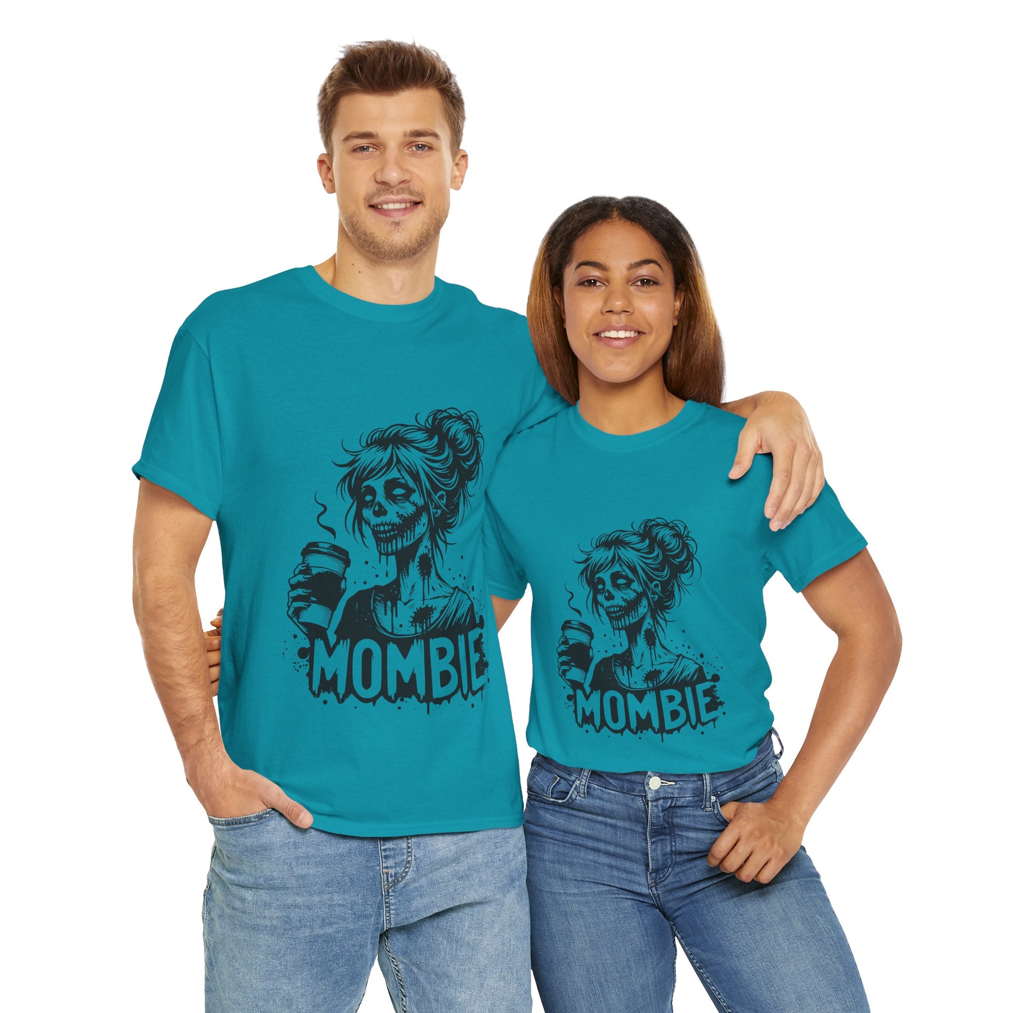 Mombie Unisex Tee, Perfect for Halloween, Gift for Moms, Relaxed Fit, Funny T-Shirt, Unique Graphic Tee, Casual Wear