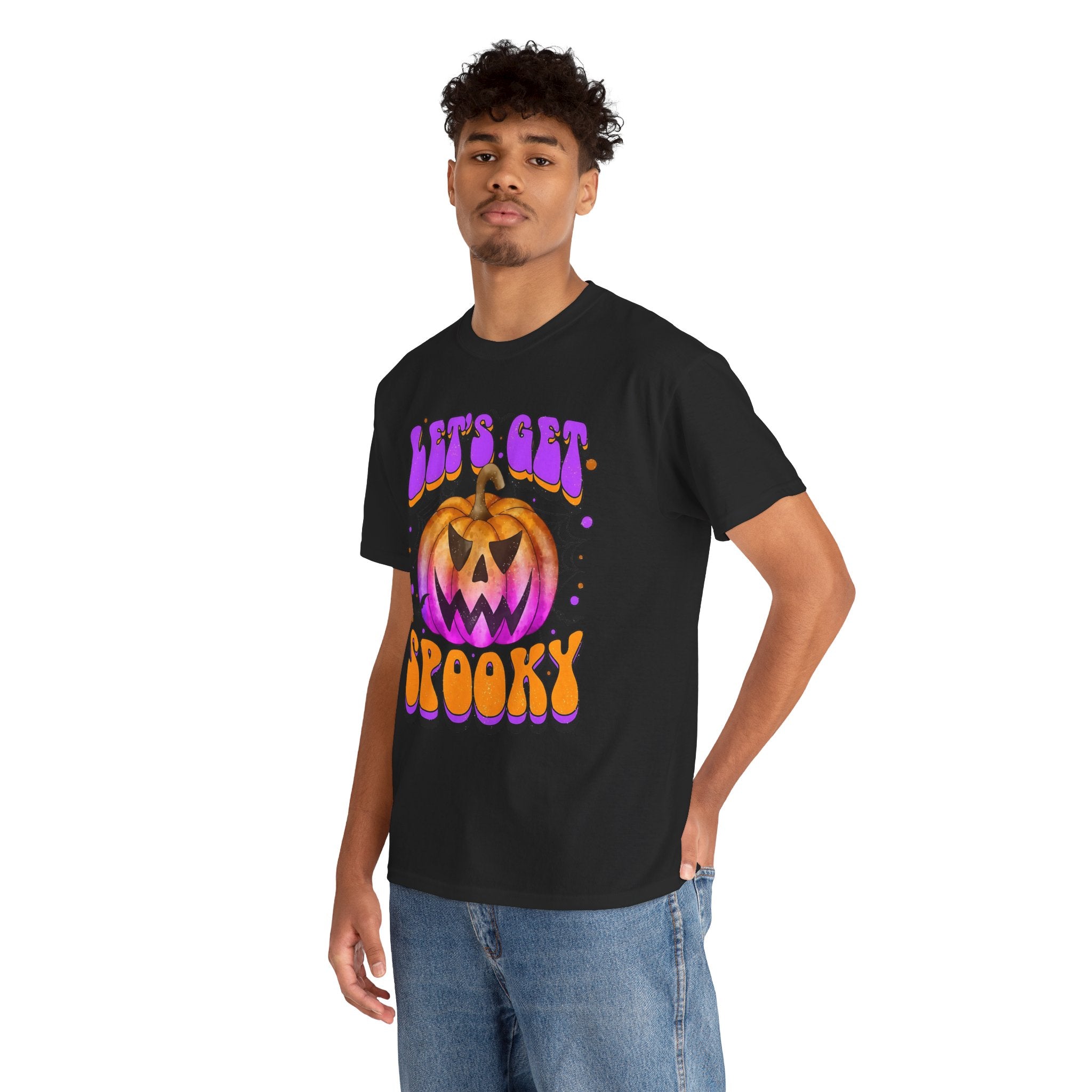 Halloween Spooky Pumpkin Tee, Unisex Cotton Shirt, Halloween Costume, Fall Festivities, Trick or Treat