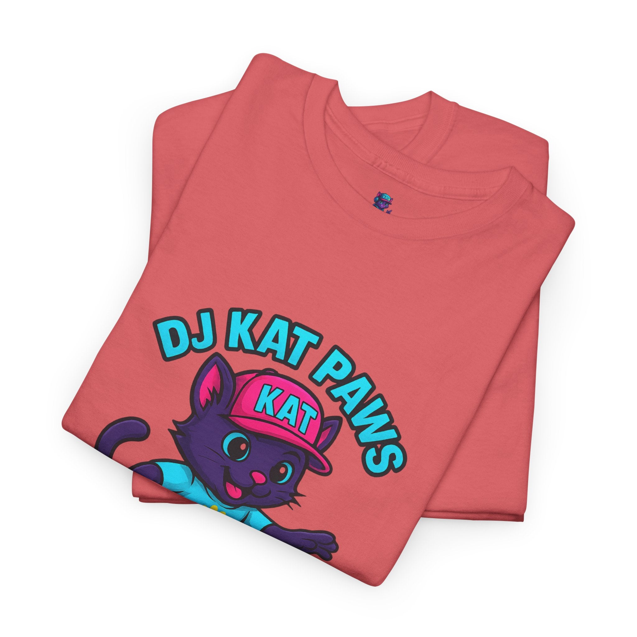 DJ KAT PAWS Surfing Fun T-Shirt | Stay Cool, Have Fun, Play Safe, Be You! | Fun Summer Tee, Gift for Cat Lovers, Beach Vibes