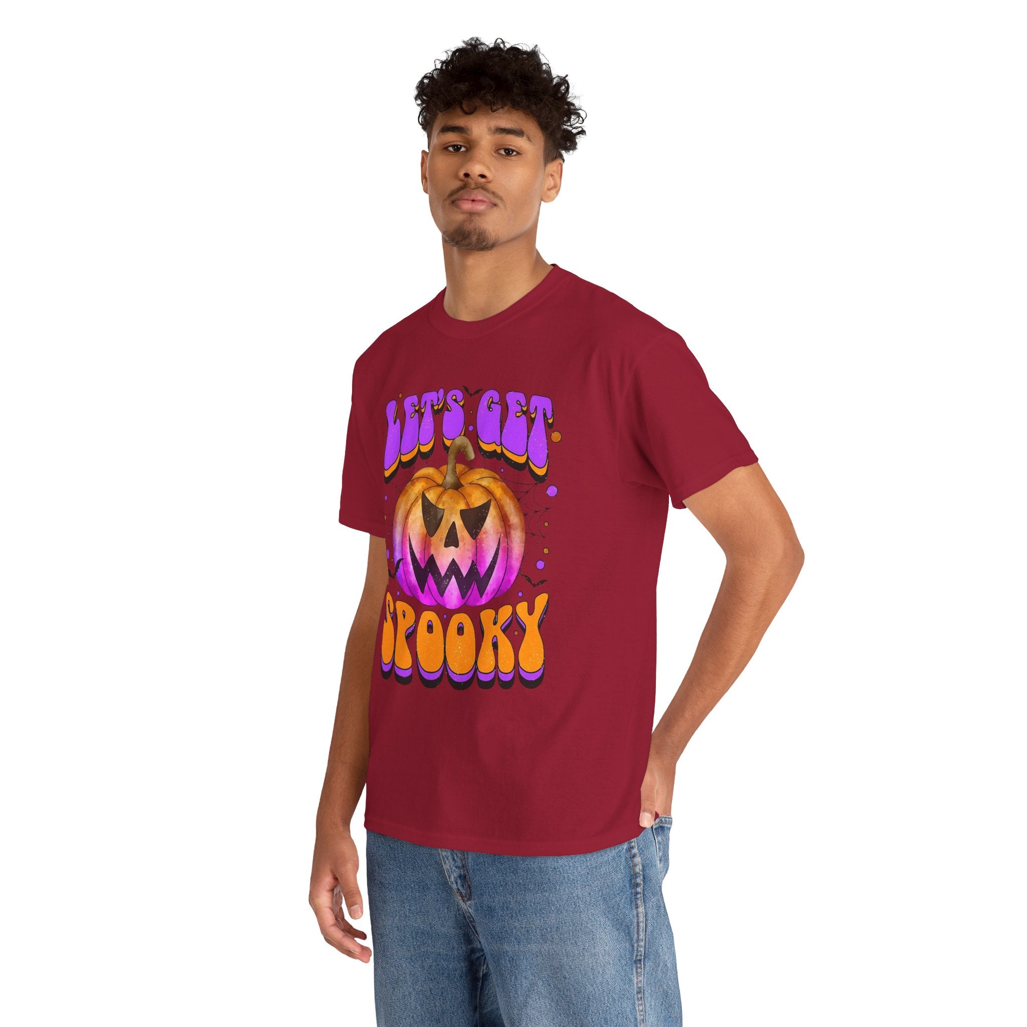 Halloween Spooky Pumpkin Tee, Unisex Cotton Shirt, Halloween Costume, Fall Festivities, Trick or Treat