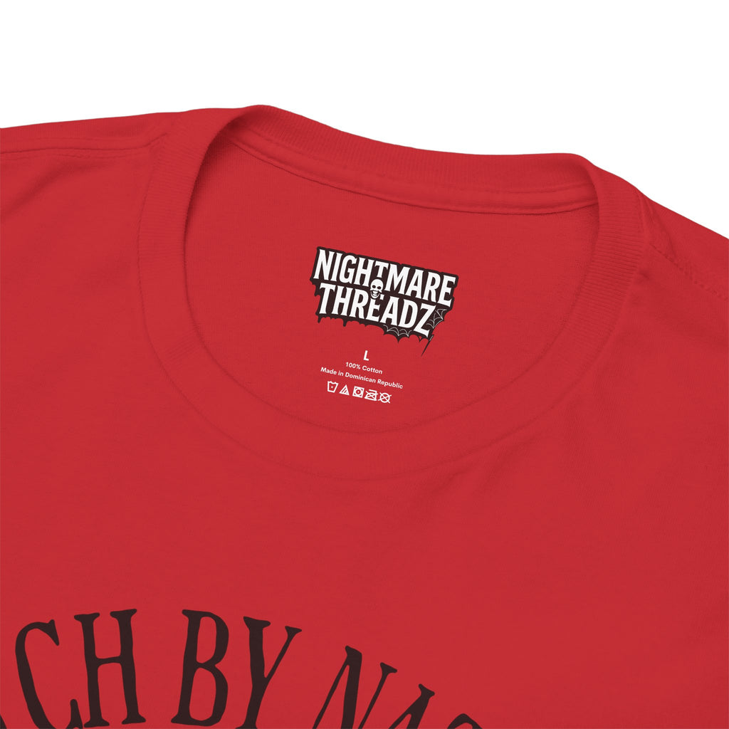 Witchy Cotton Tee - "Witch by Nature, Bitch by Choice" | Unisex Tee for Spooky Season, Boho Fashion, Festival Wear, Gift for Witches