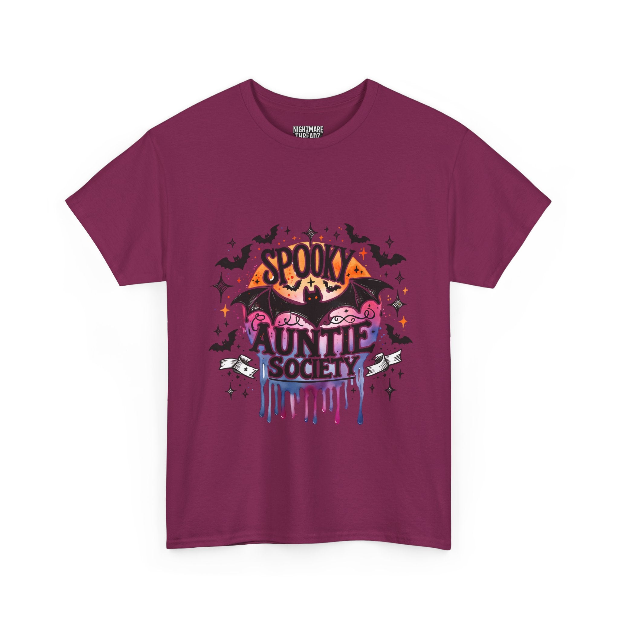 Spooky Auntie Society Tee, Ghost Lovers T-Shirt, Halloween Costume Shirt, Unisex Graphic Tee, Fun Family Gathering Apparel