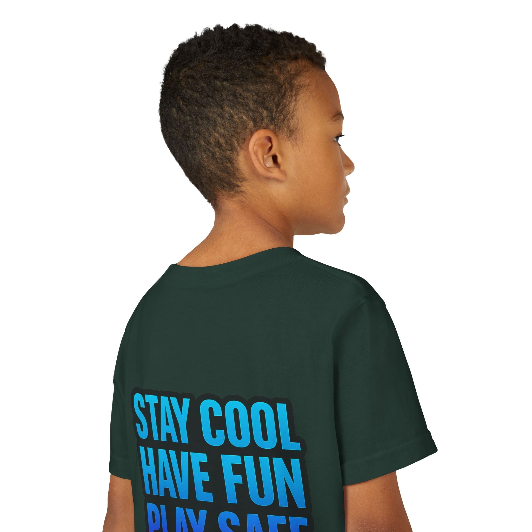 DJ KAT PAWS Paw-sitively Shredding, Skateboarding Youth Tee | Fun Summer Shirt, Motivational Kids T-Shirt, Birthday Gift for Boys & Girls