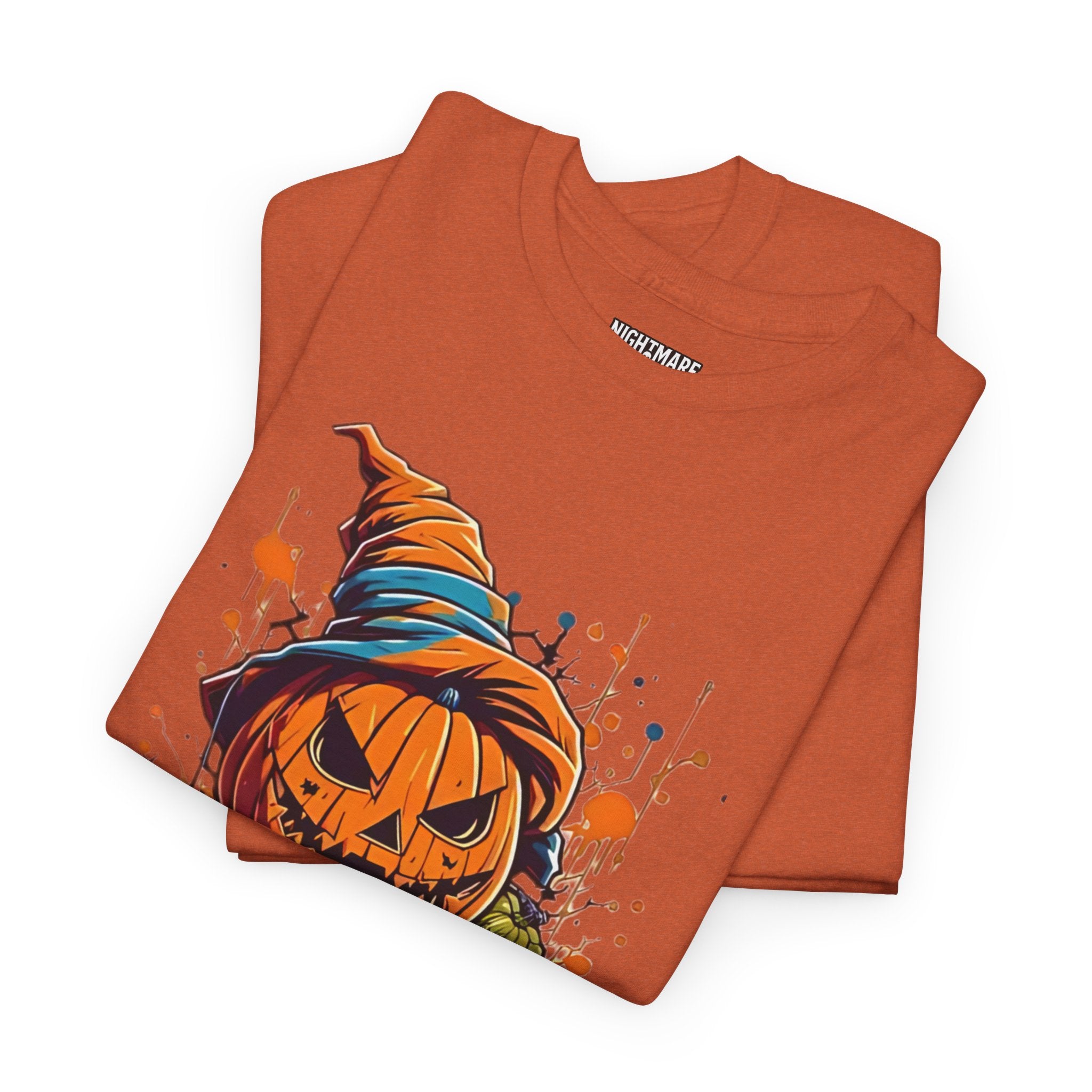 Scary Pumpkin, Horror Graphic Tee, Unisex Cotton Shirt, Halloween Costume, Horror Movie Gift, Spooky T-Shirt, Horror Fan Apparel