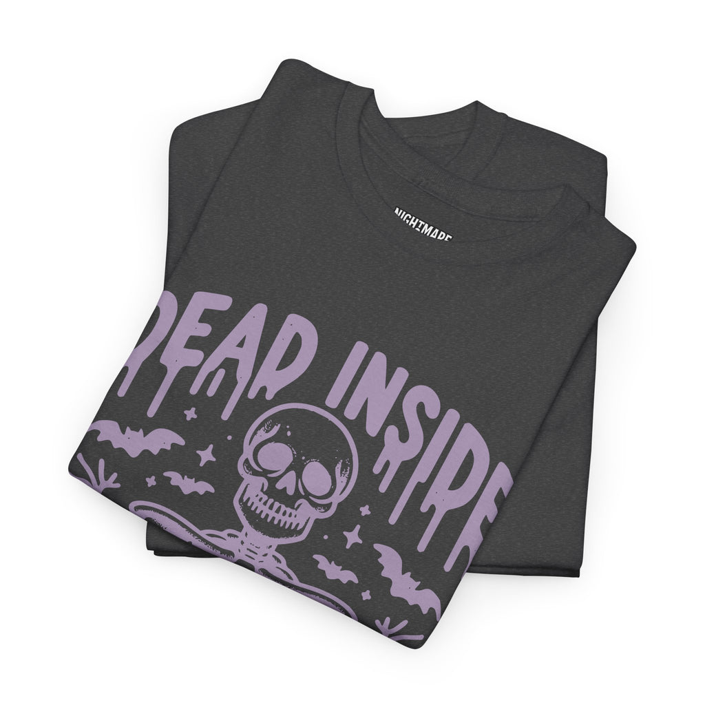 Spooky Season Dead Inside Unisex Tee, Halloween Shirt, Graphic Tee, Fall Apparel, Ghostly Vibes, Comfy Everyday Wear