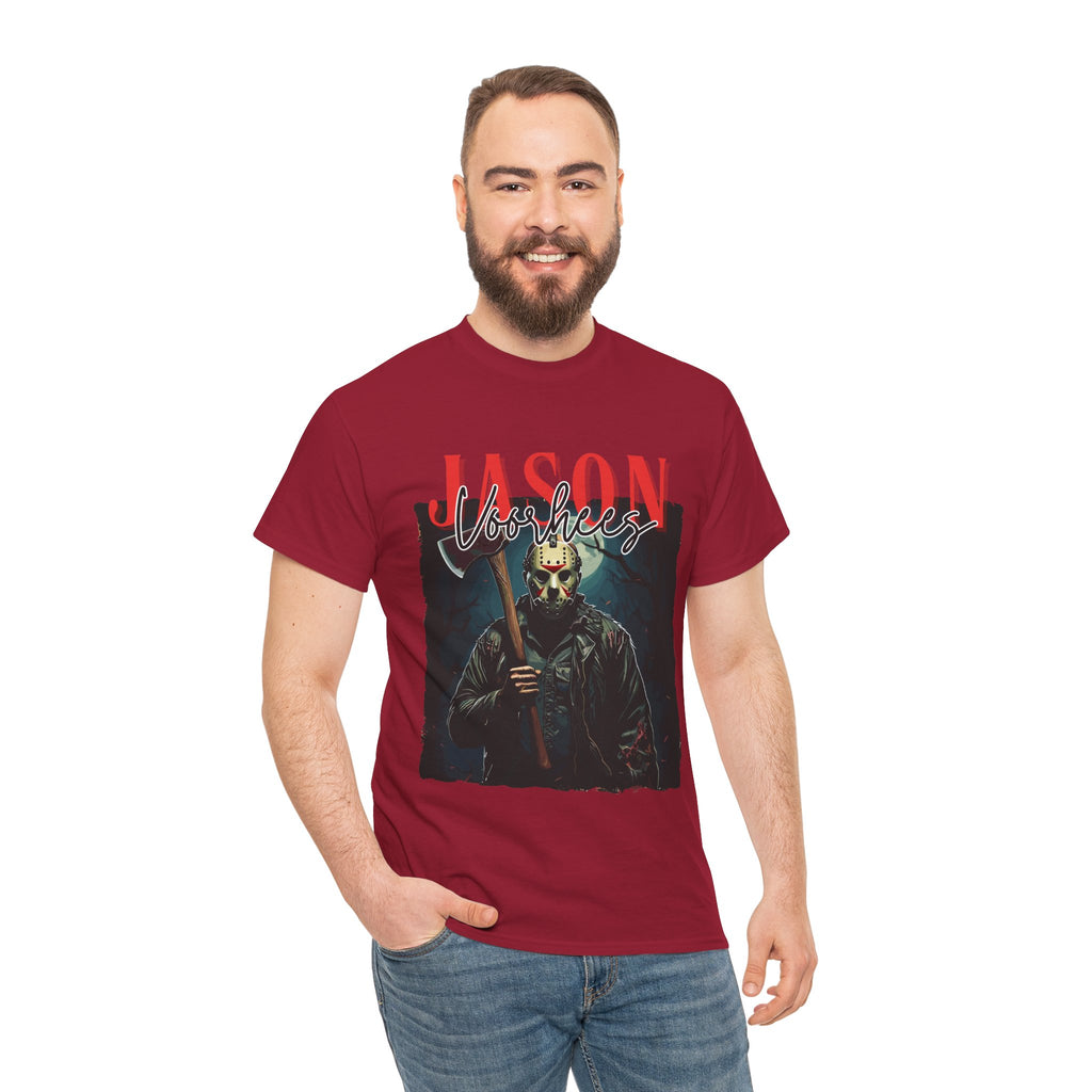 Jason Vorhees Horror Graphic Tee, Unisex Cotton Shirt, Halloween Costume, Horror Movie Gift, Spooky T-Shirt, Horror Fan Apparel