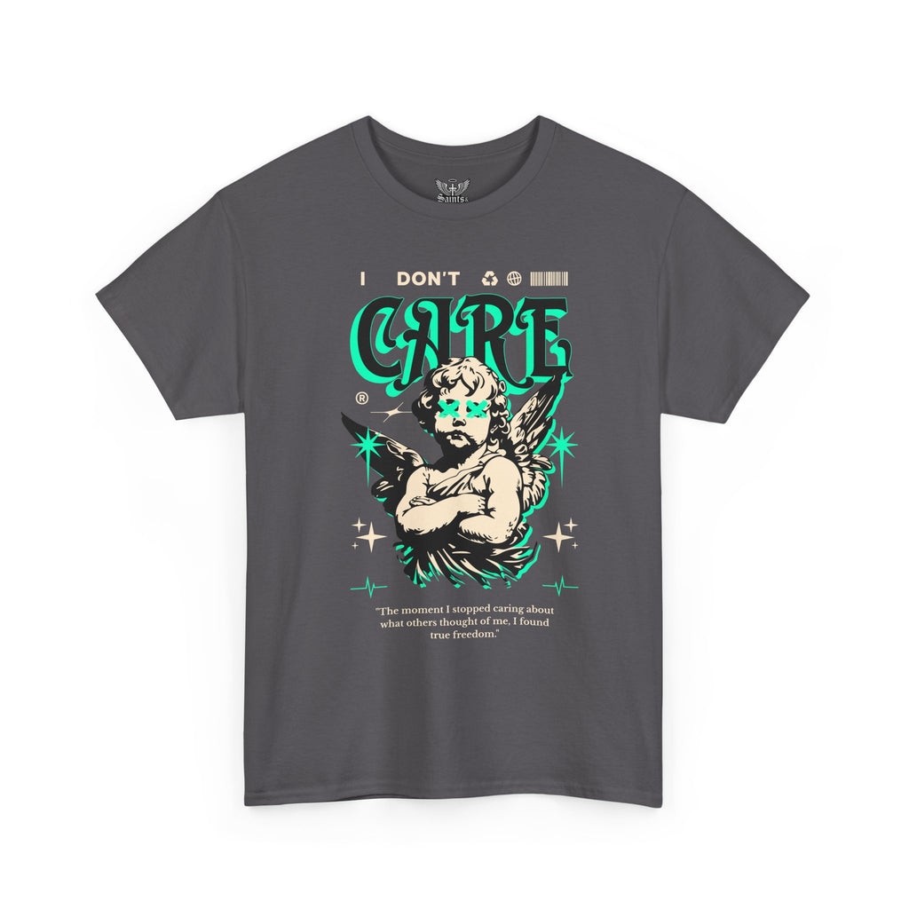 Saints and Shadows - I Don't Care, Angelic Artwork Unisex Softstyle T-Shirt, Casual Wear