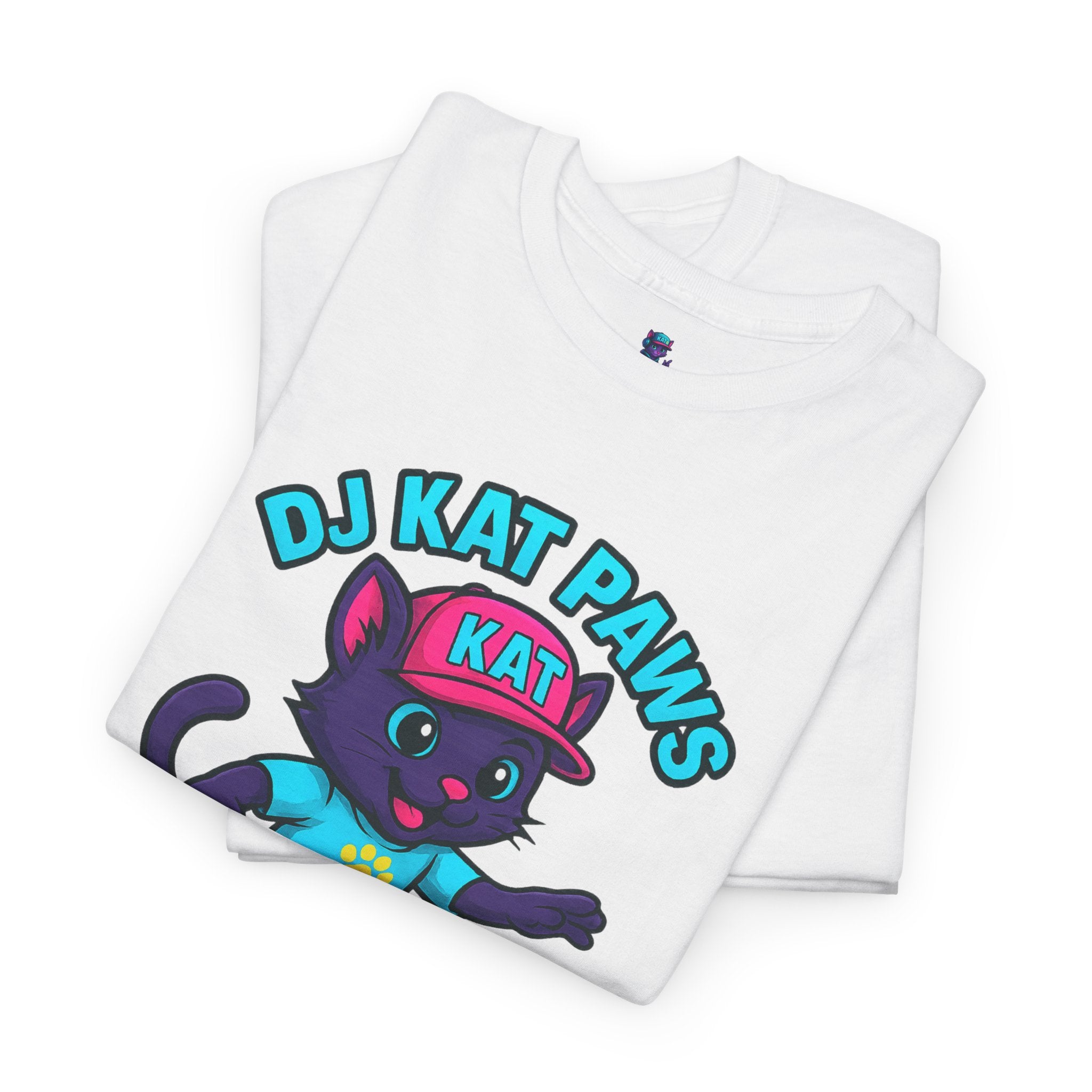 DJ KAT PAWS Paw-sitive Waves Only Surfing Tee
