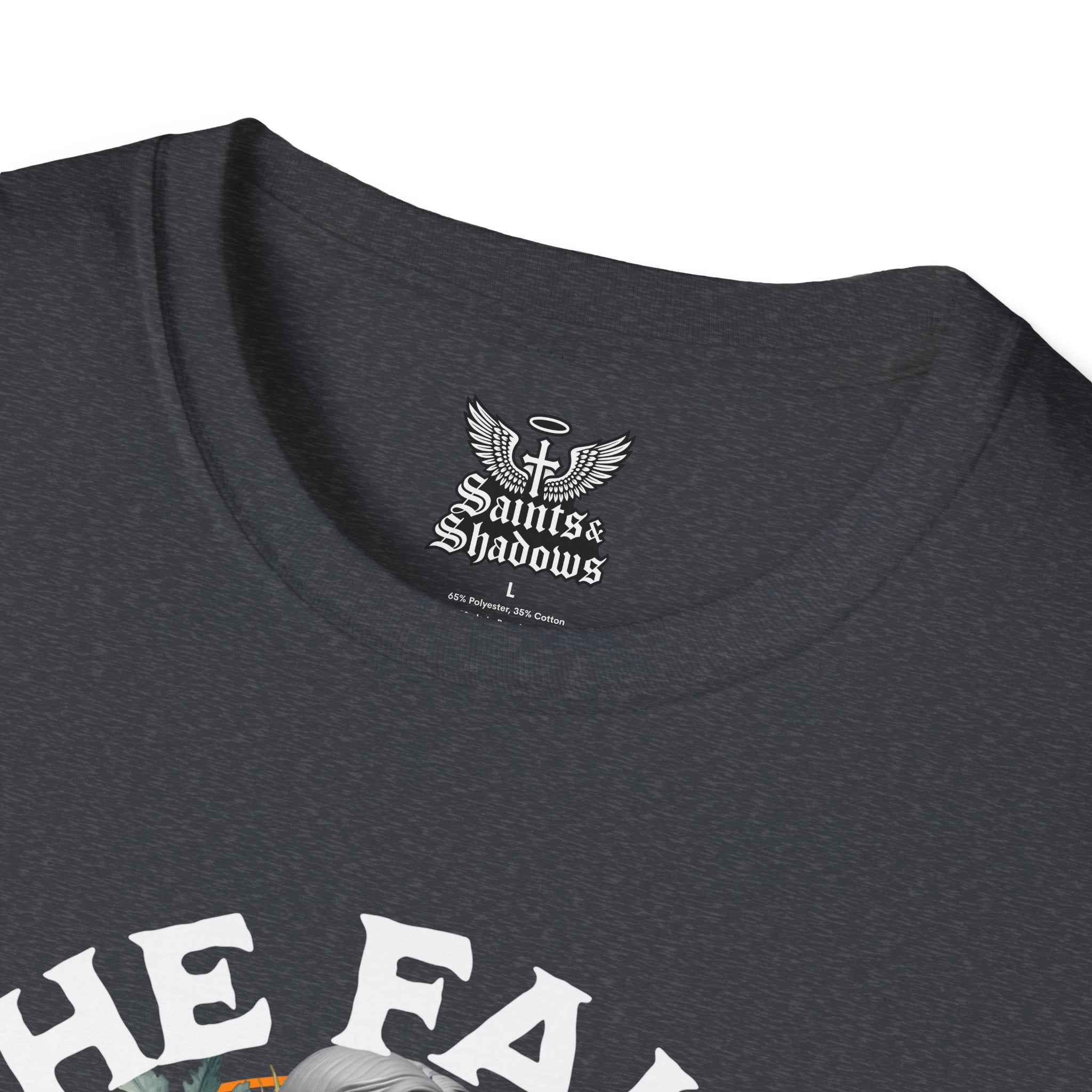 Saints and Shadows - The Faith Never Fail, Angelic Artwork Unisex Softstyle T-Shirt, Casual Wear