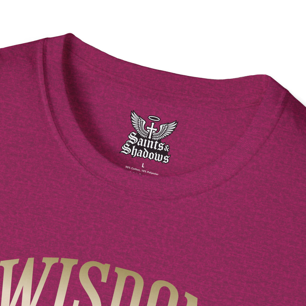 Saints and Shadows - Wisdom, Angelic Artwork Unisex Softstyle T-Shirt, Casual Wear