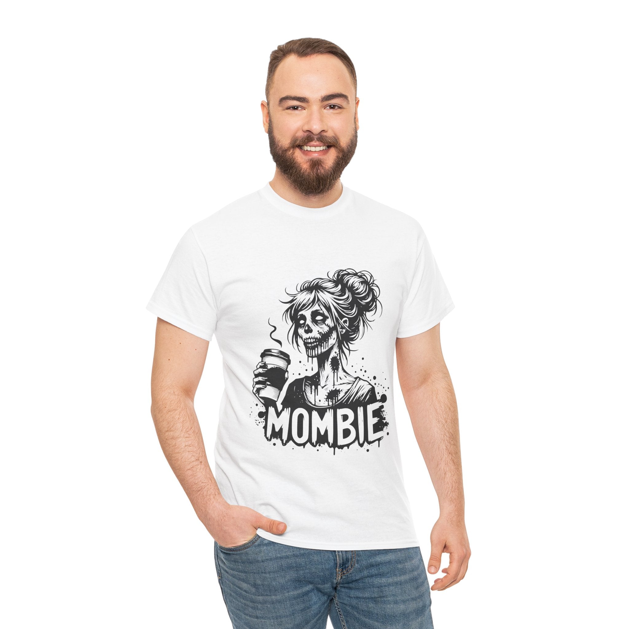 Mombie Unisex Tee, Perfect for Halloween, Gift for Moms, Relaxed Fit, Funny T-Shirt, Unique Graphic Tee, Casual Wear