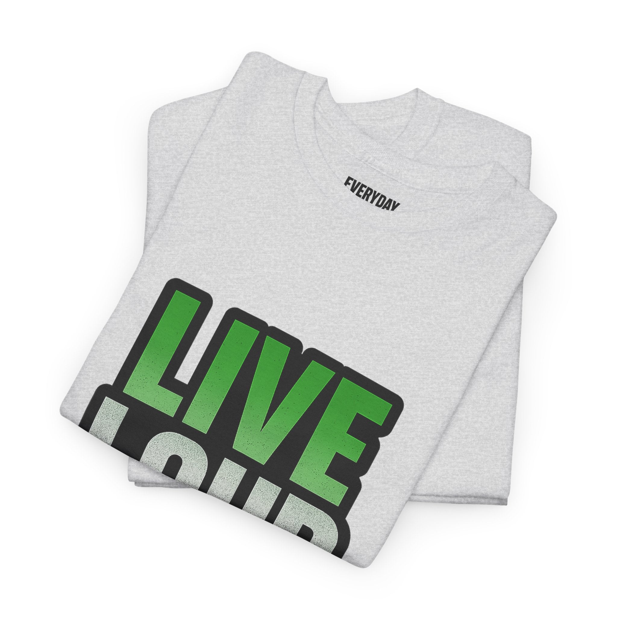 Live Loud Die Proud Italian Flag Tee
