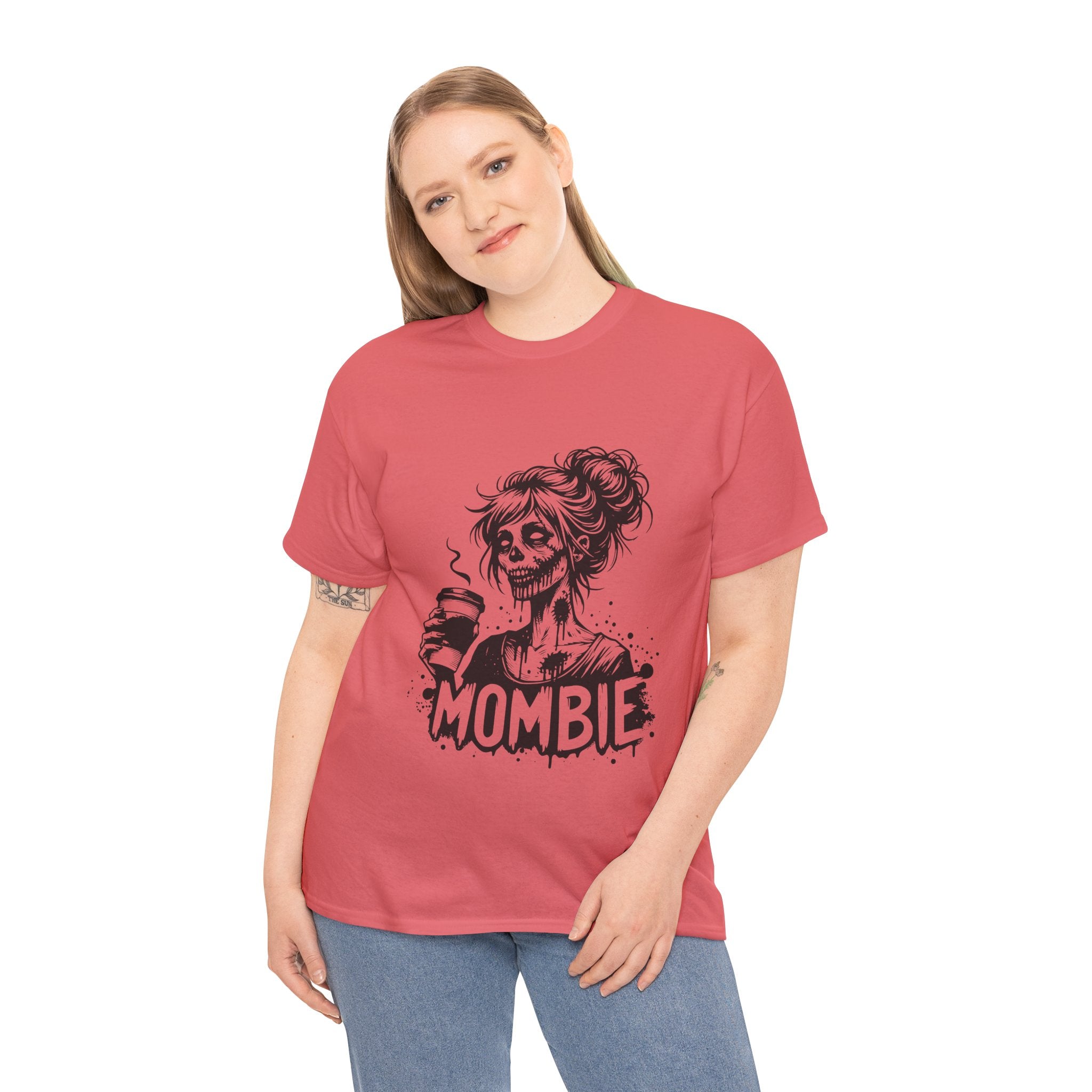 Mombie Unisex Tee, Perfect for Halloween, Gift for Moms, Relaxed Fit, Funny T-Shirt, Unique Graphic Tee, Casual Wear