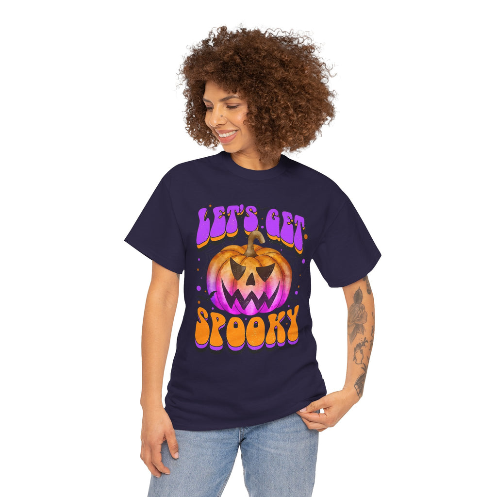 Halloween Spooky Pumpkin Tee, Unisex Cotton Shirt, Halloween Costume, Fall Festivities, Trick or Treat
