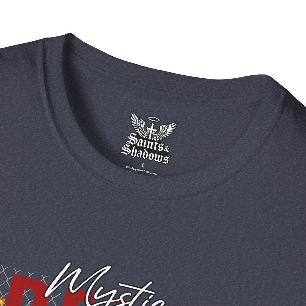 Saints and Shadows - Mystic Wings, Angelic Artwork Unisex Softstyle T-Shirt, Casual Wear