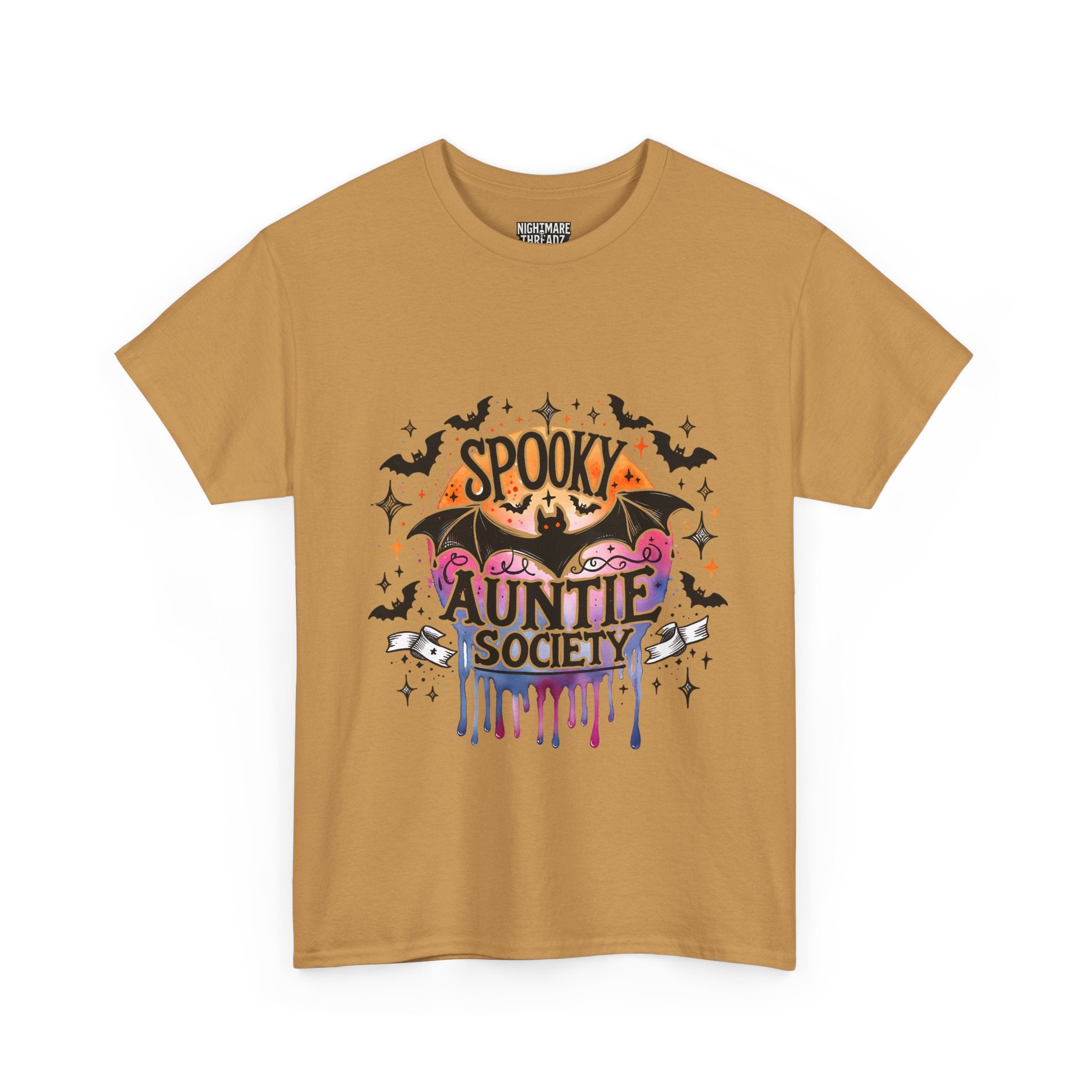Spooky Auntie Society Tee, Ghost Lovers T-Shirt, Halloween Costume Shirt, Unisex Graphic Tee, Fun Family Gathering Apparel