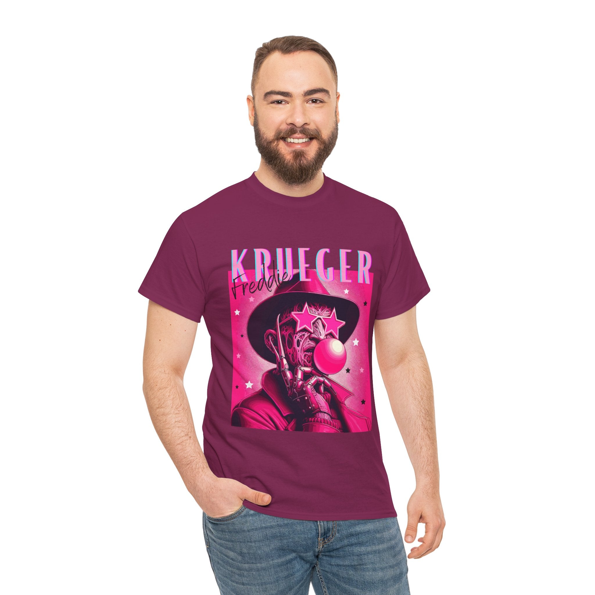 Freddie Kruger, Horror Graphic Tee, Unisex Cotton Shirt, Halloween Costume, Horror Movie Gift, Spooky T-Shirt, Horror Fan Apparel