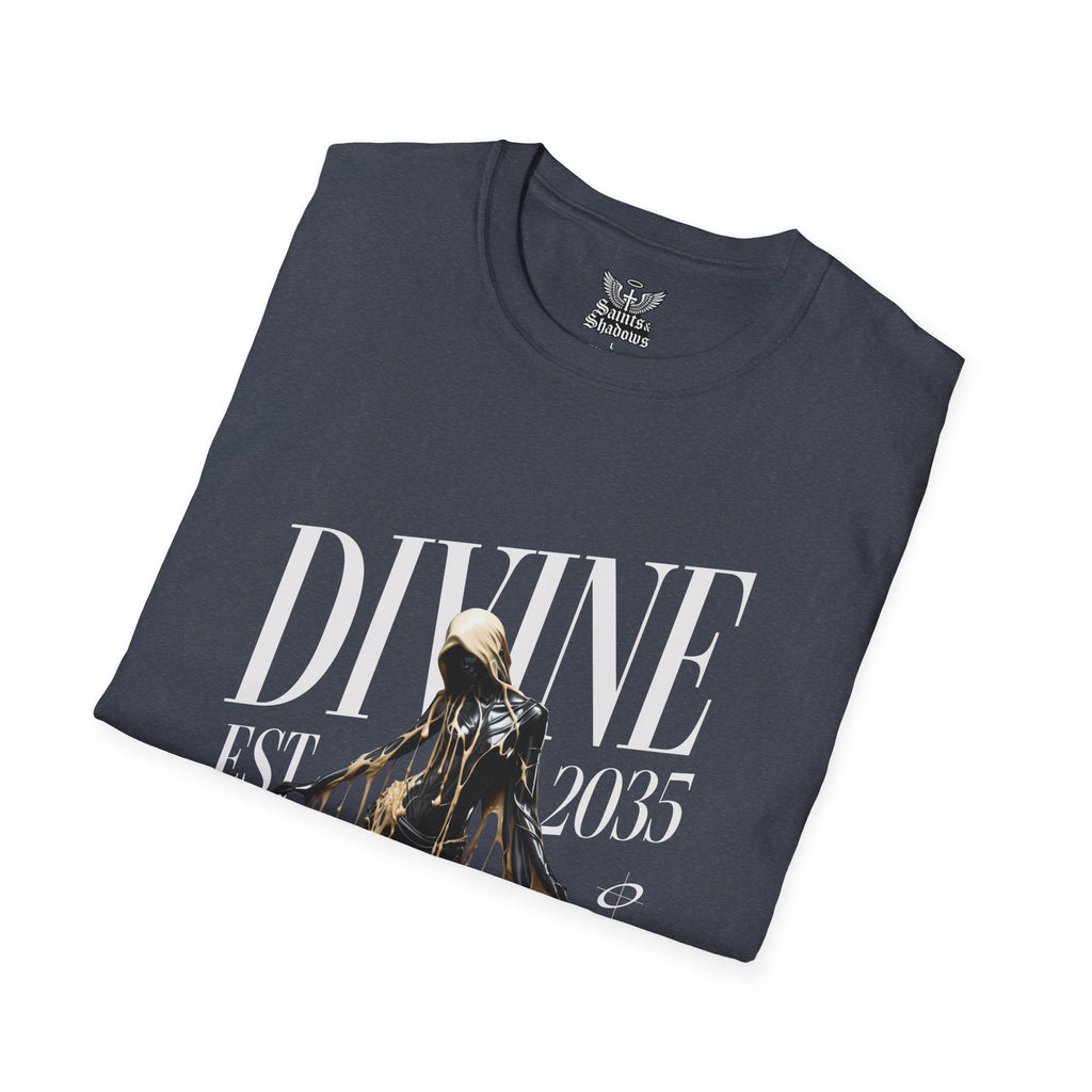Saints and Shadows - Divine, Angelic Artwork Unisex Softstyle T-Shirt, Casual Wear